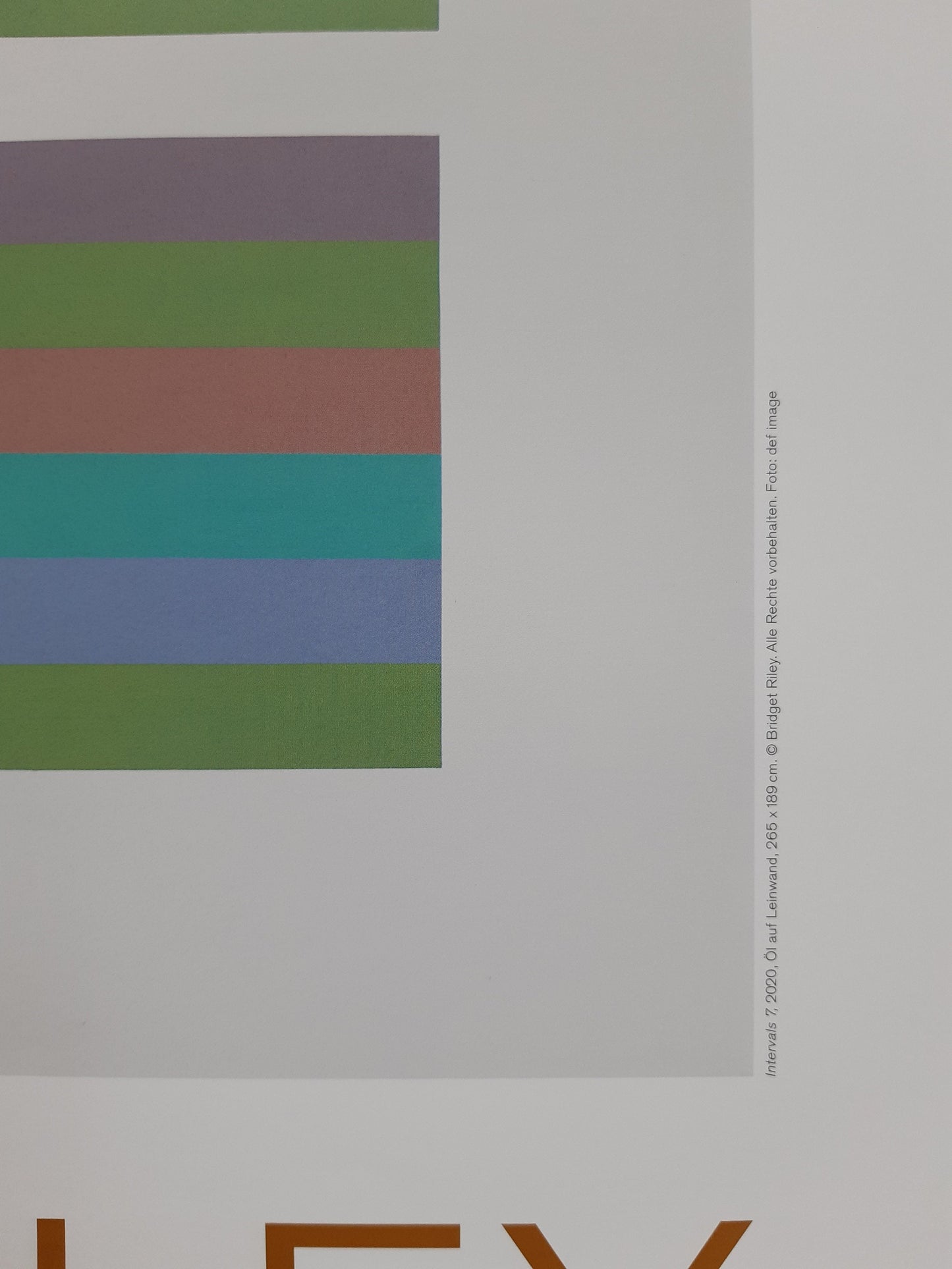 Bridget Riley art exhibition poster - 23.2"×32.9" (59×83.5cm)