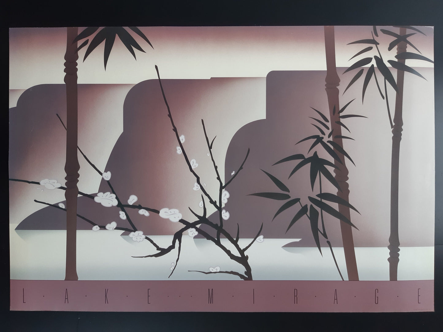 Lake Mirage art poster print - 35.8"×24.0" (91×61cm)