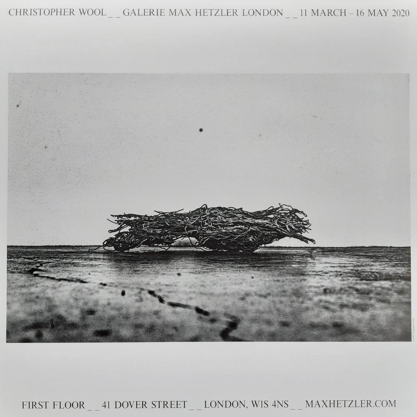 Christopher Wool photo exhibition poster - 23.2"×23.2" (59×59cm)