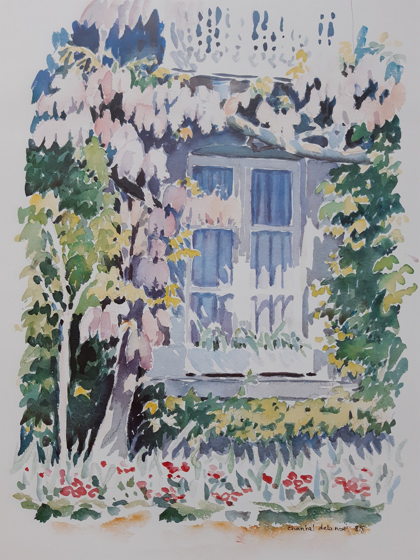 Chantal Delanoë original art poster - 19.7"×27.2" (50×69cm)