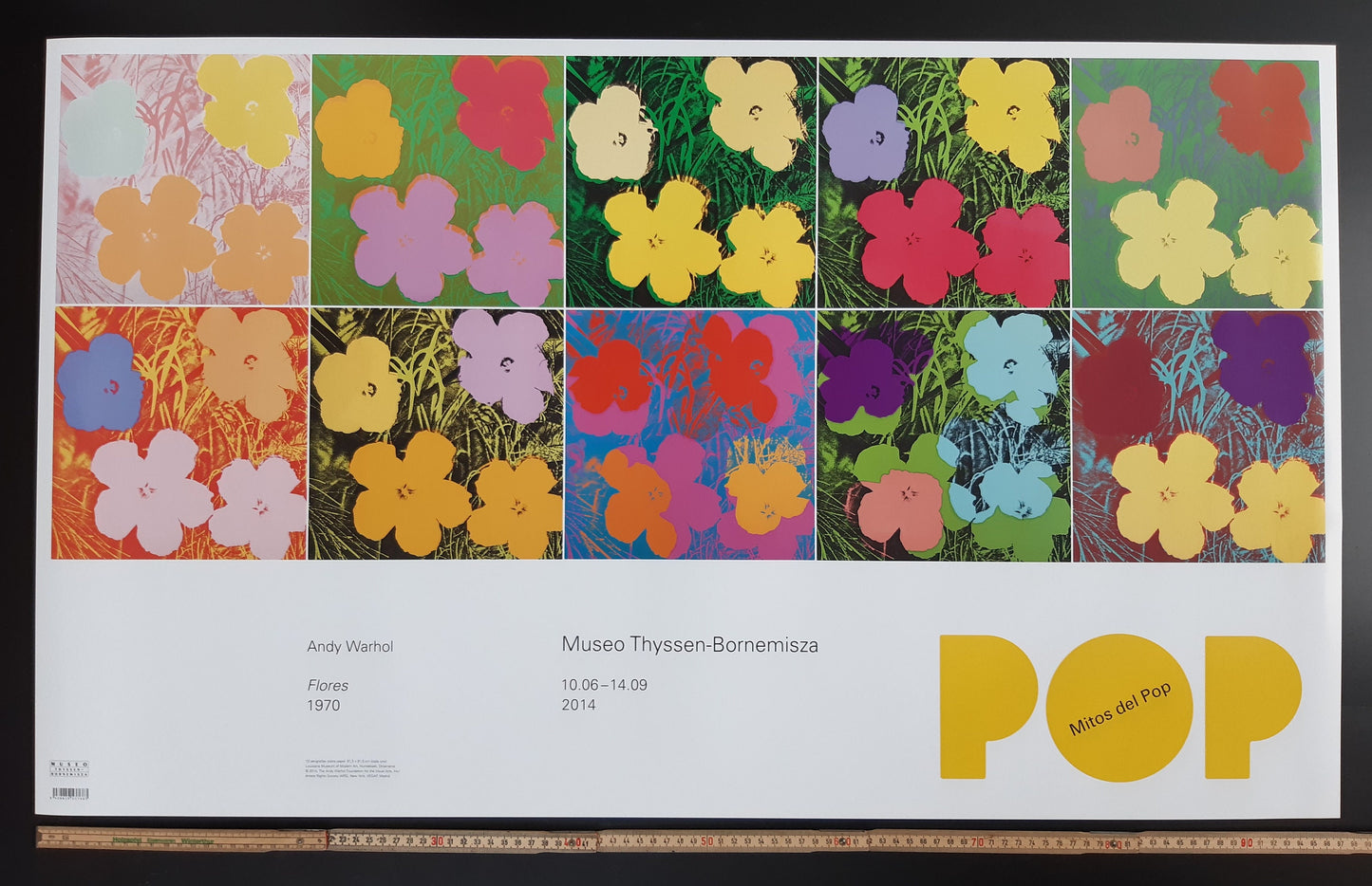 Andy Warhol original art Poster - 23.0"×38.4" (58.5×97.5cm)