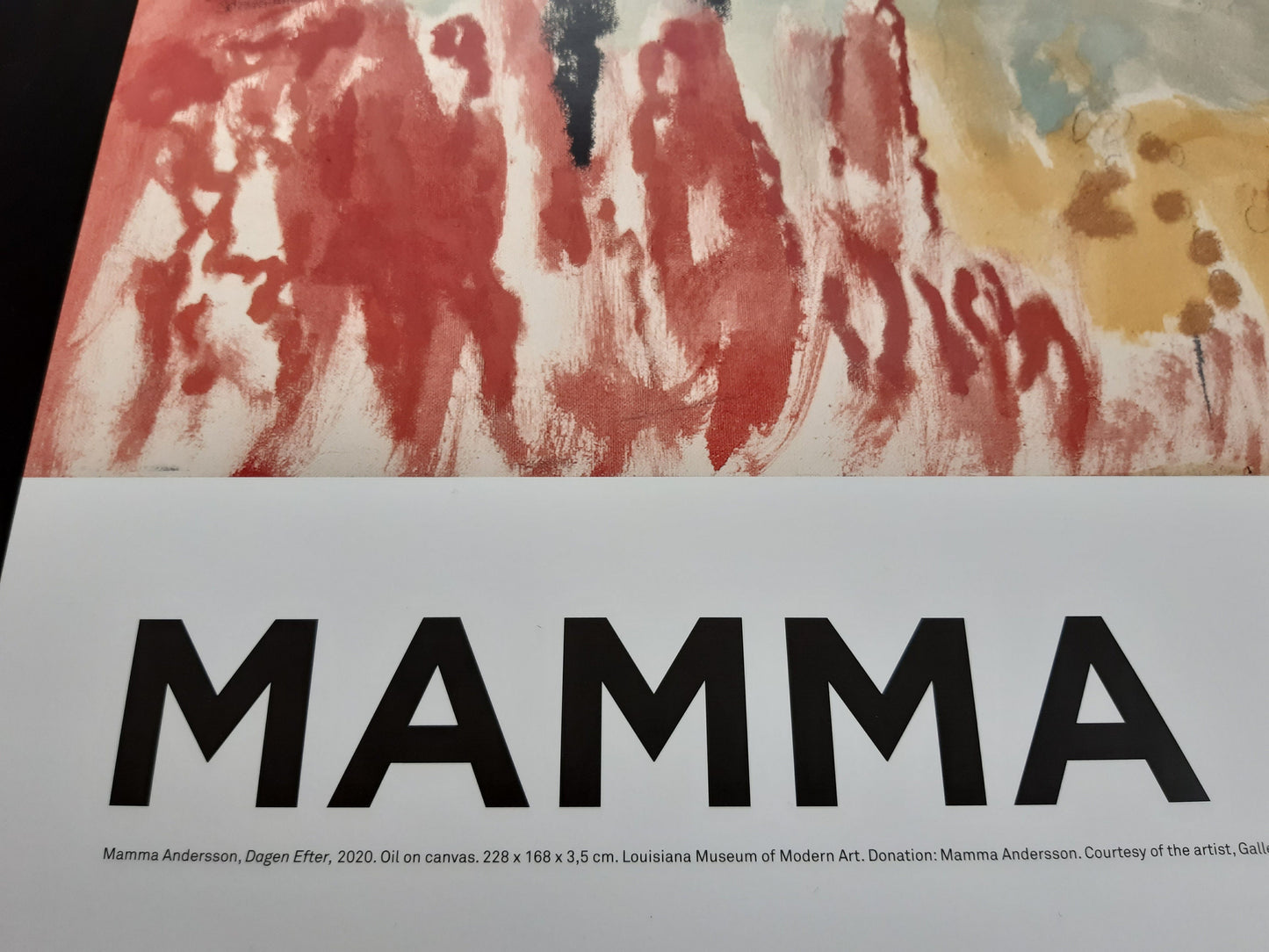 Mamma Andersson large art exhibition poster - 33.1"×46.7" (84×118.5cm)