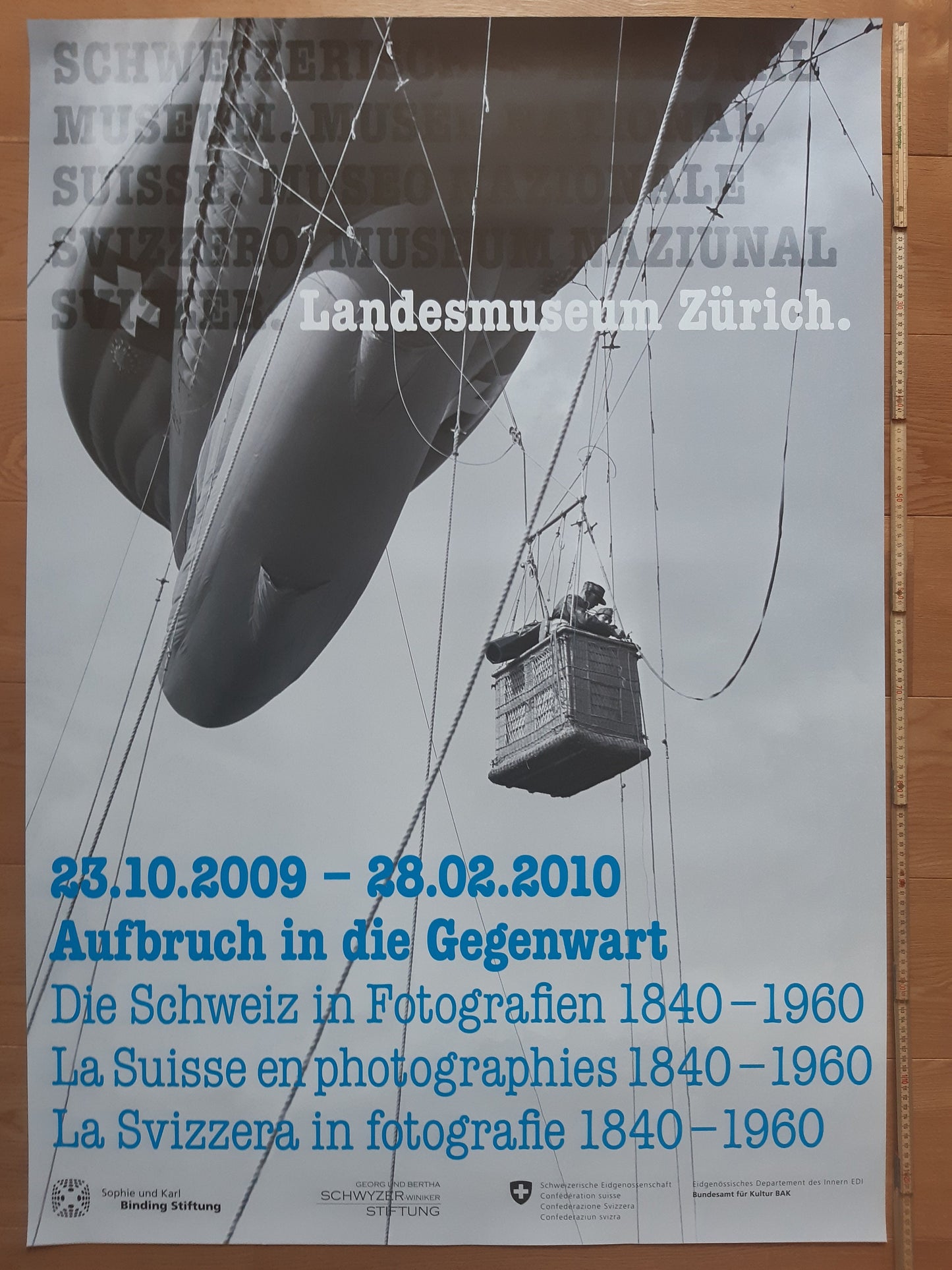 Swiss original museum poster - 35.6"×50.4" (90.5×128cm)