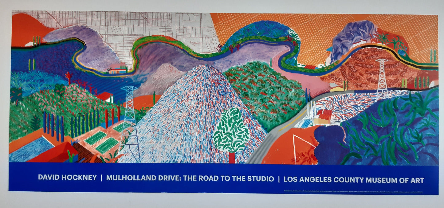 David Hockney art poster - 38.0"×15.9" (96.5×40.5cm)