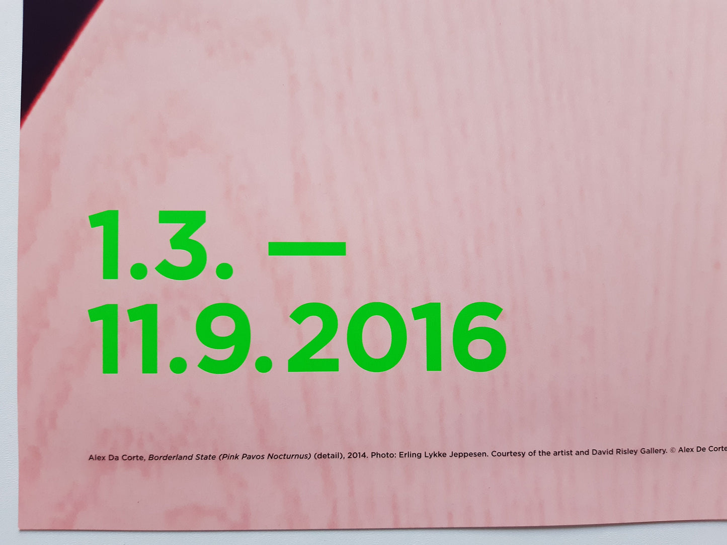 Alex da Corte art exhibition poster - 23.2"×33.1" (59×84cm)