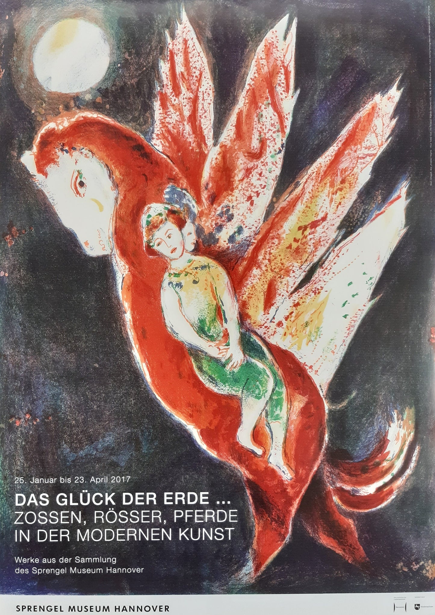 Marc Chagall original art poster - 23.2"×33.1" (59×84cm)