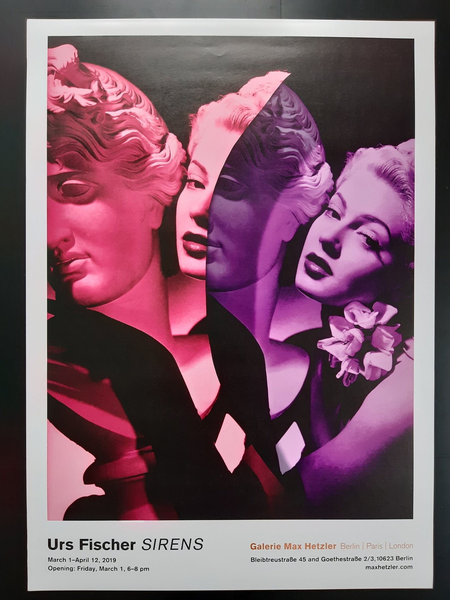 Urs Fischer art exhibition poster - 23.2"×33.1" (59×84cm)
