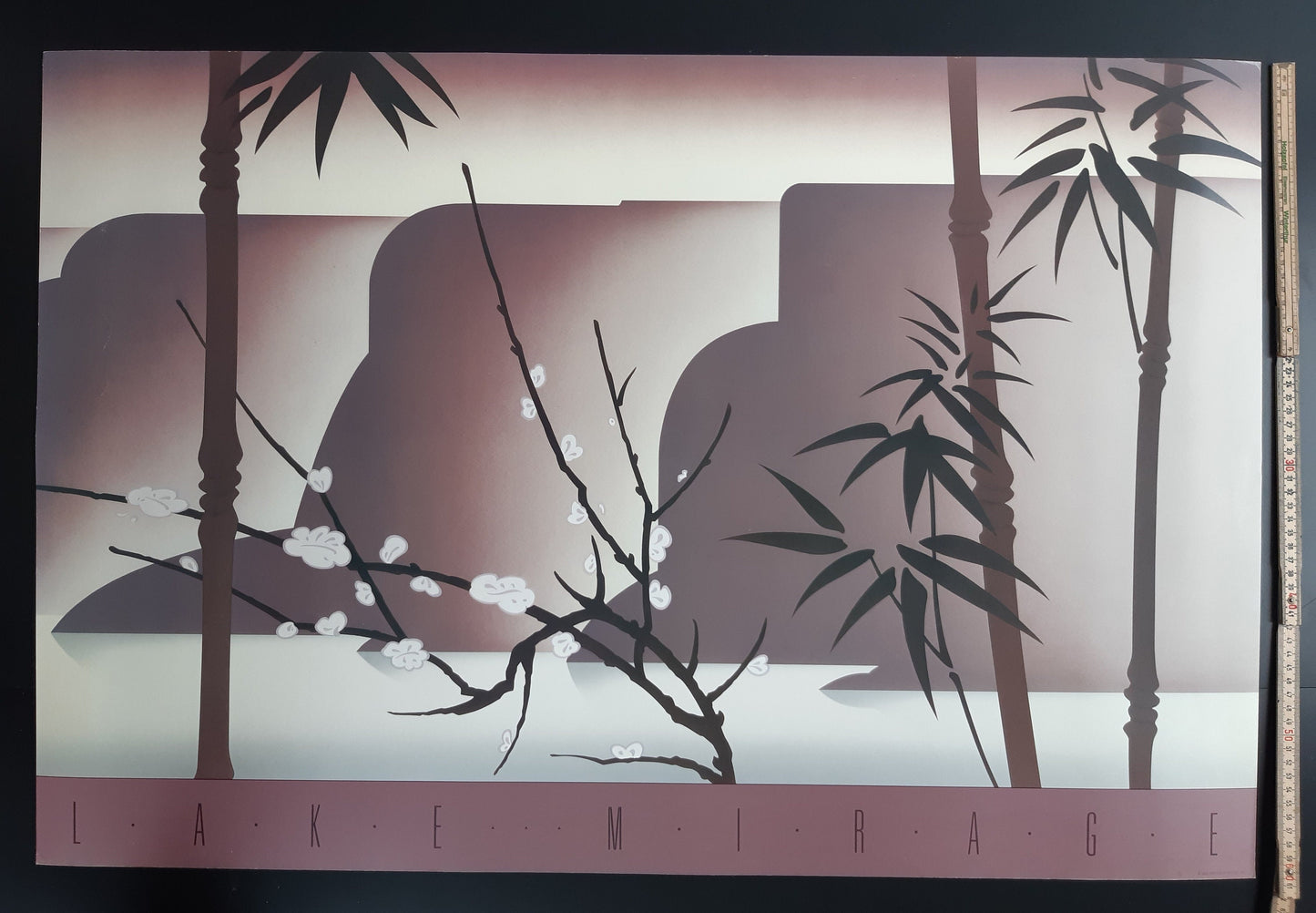 Lake Mirage art poster print - 35.8"×24.0" (91×61cm)