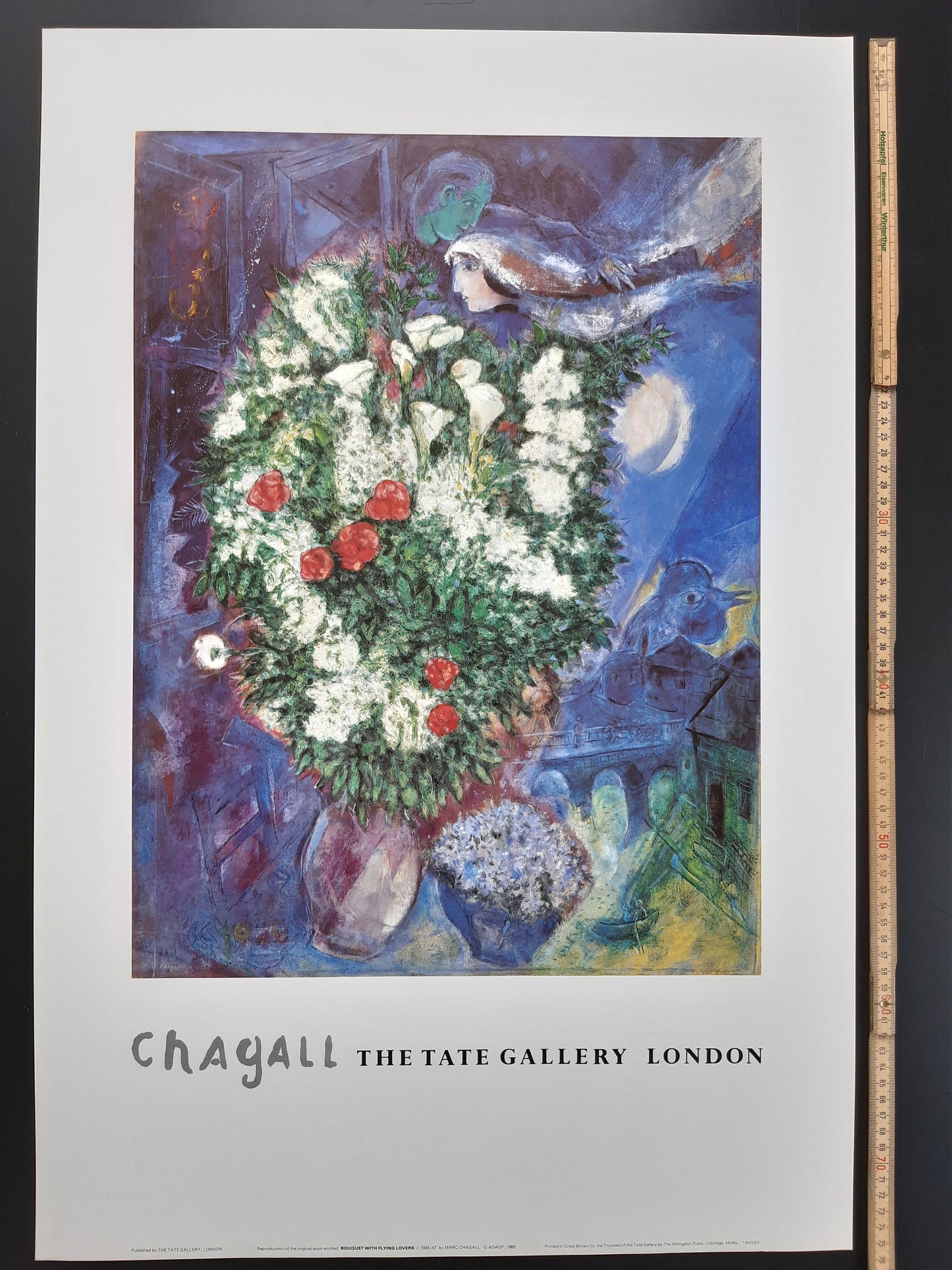 Marc Chagall original art poster - 19.9"×29.9" (50.5×76cm)