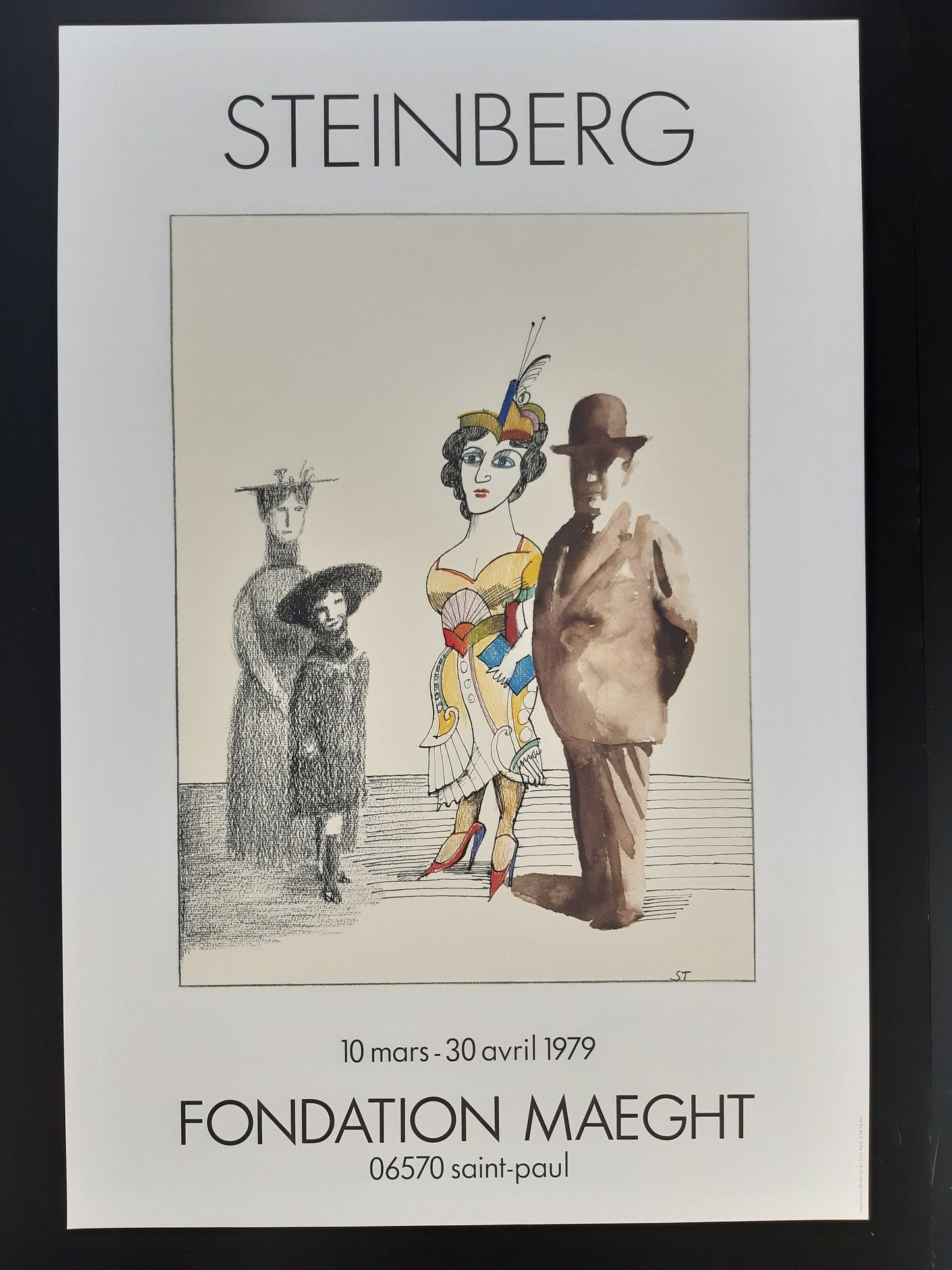 Saul Steinberg original art poster - 19.7"×29.5" (50×75cm)