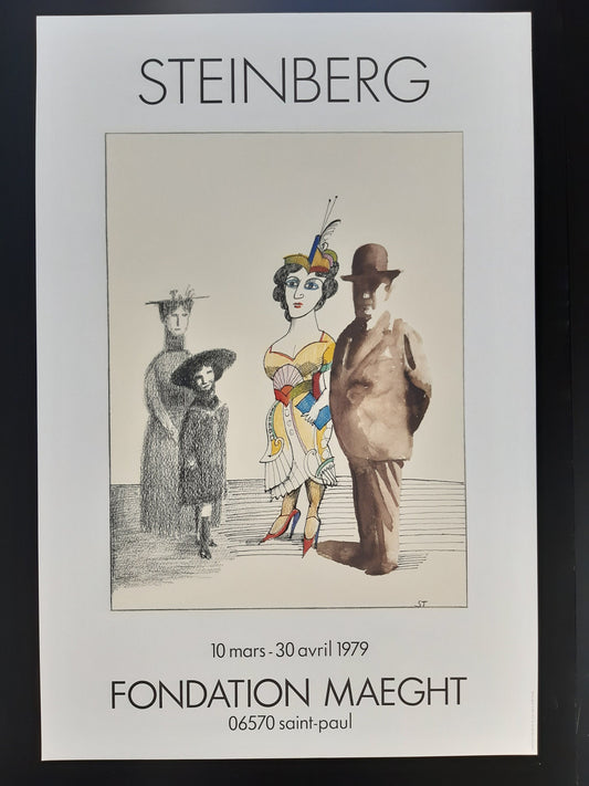Saul Steinberg original art poster - 19.7"×29.5" (50×75cm)
