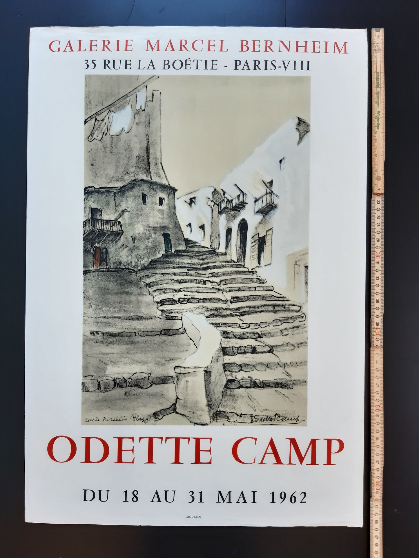Odette Camp original art poster - 17.5"×26.0" (44.5×66cm)