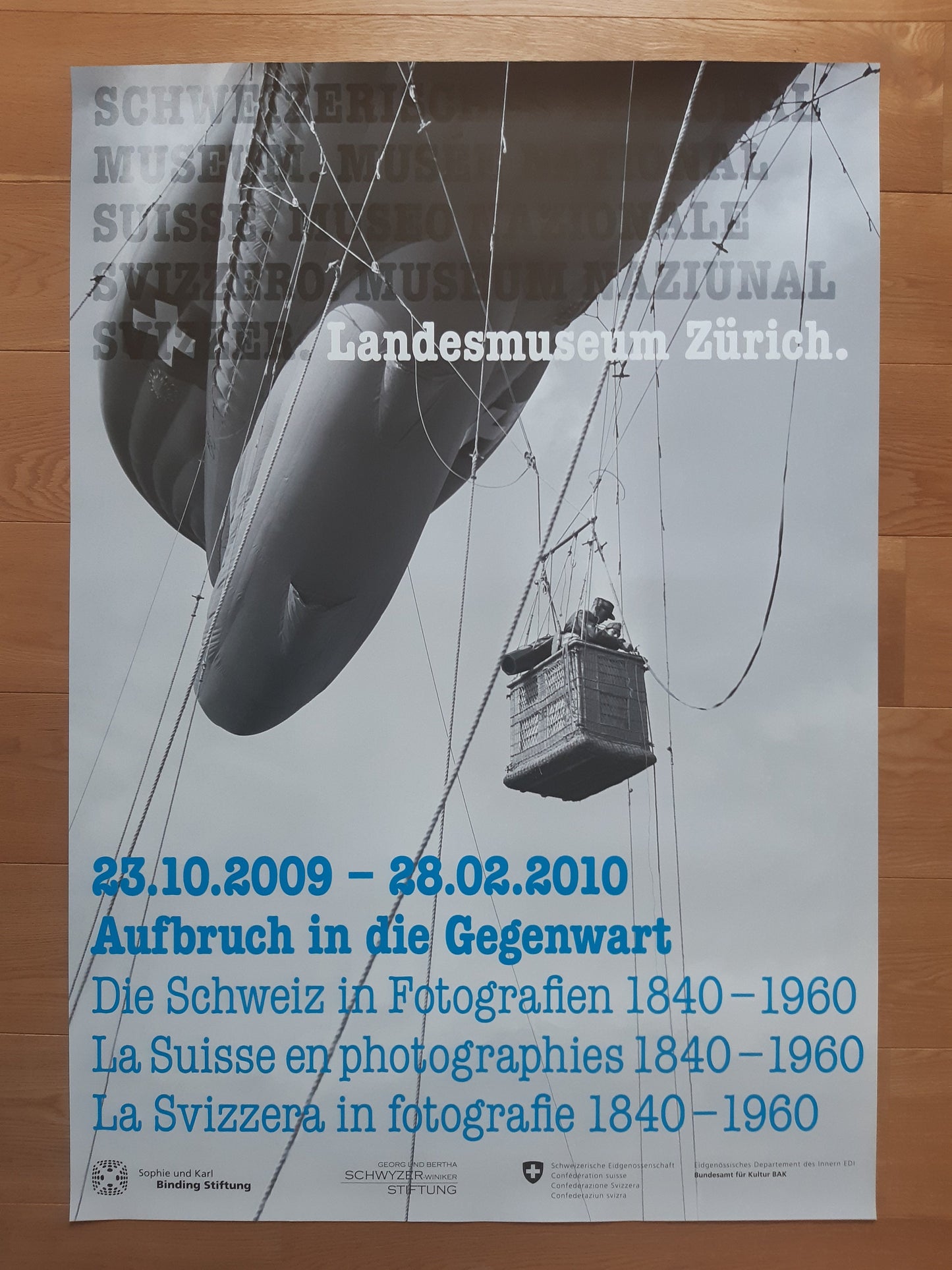 Swiss original museum poster - 35.6"×50.4" (90.5×128cm)