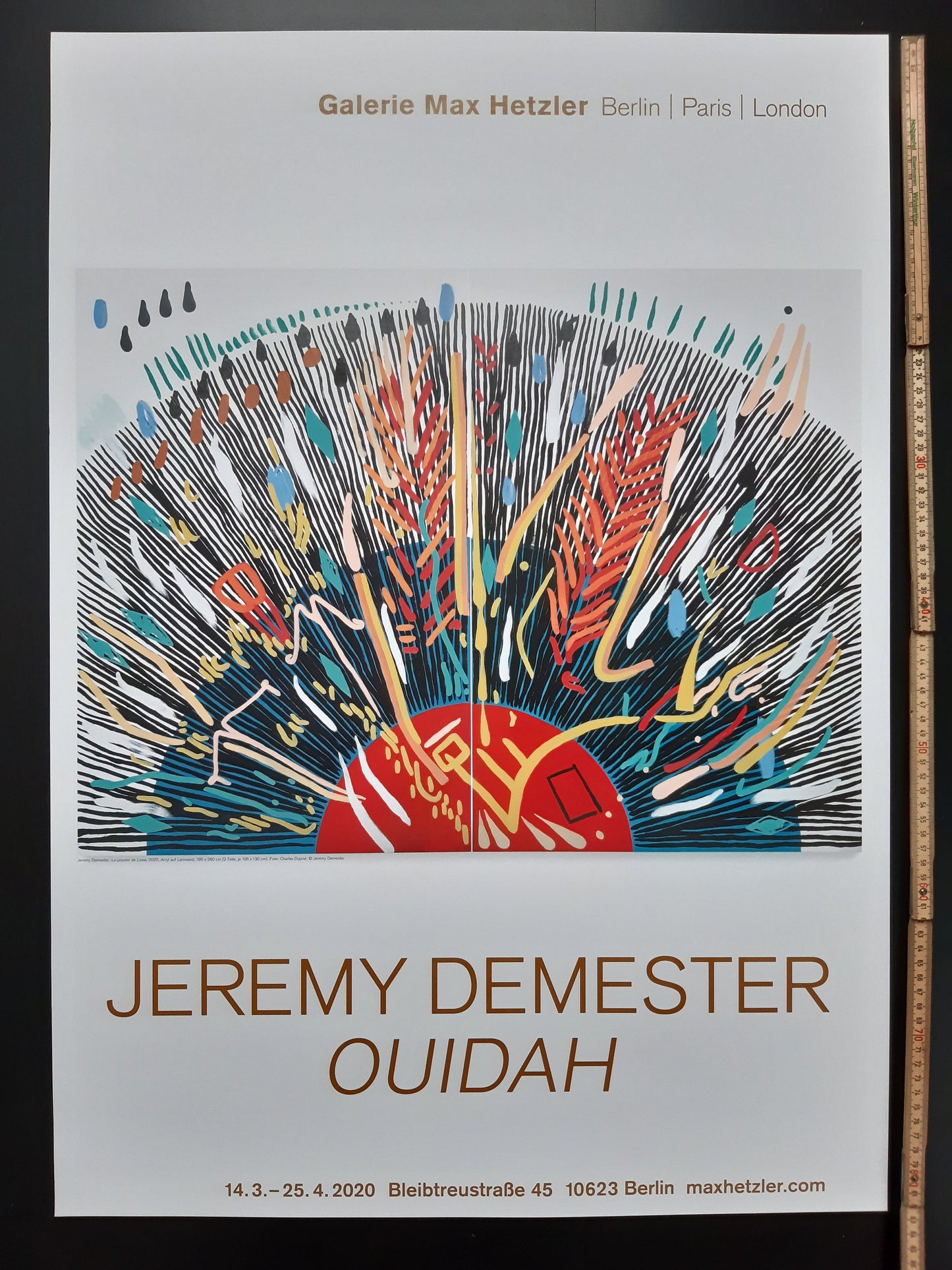 Jeremy Demester art exhibition poster - 23.2"×32.9" (59×83.5cm)