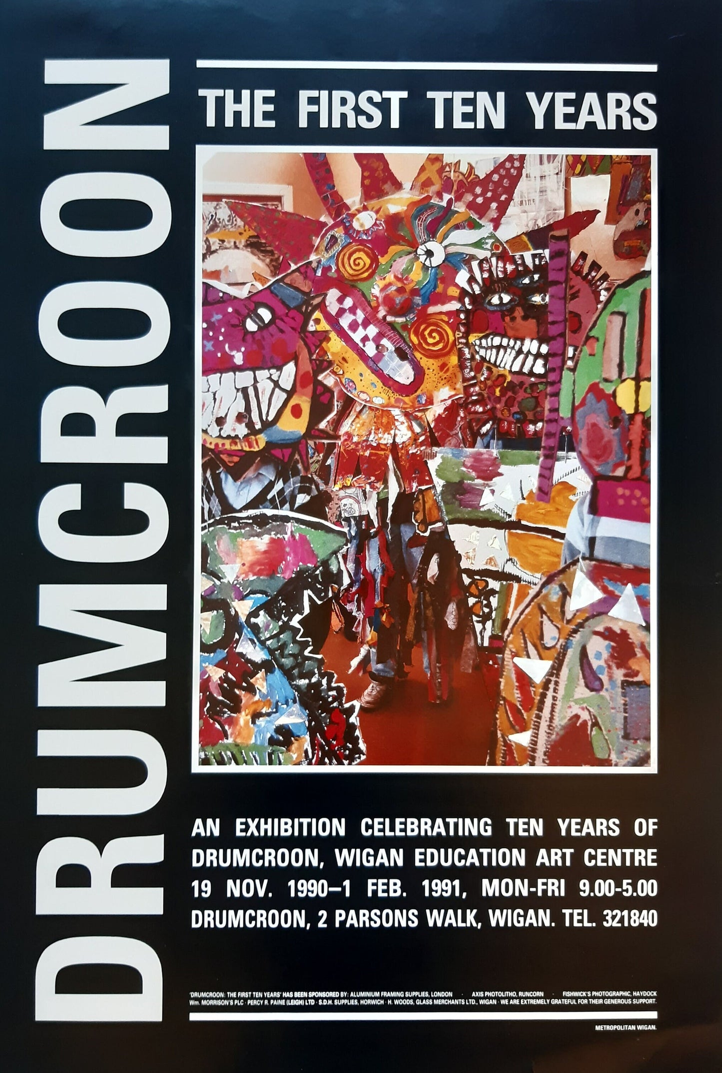Drumcroon Wigan original poster - 16.5"×23.4" (42×59.5cm)