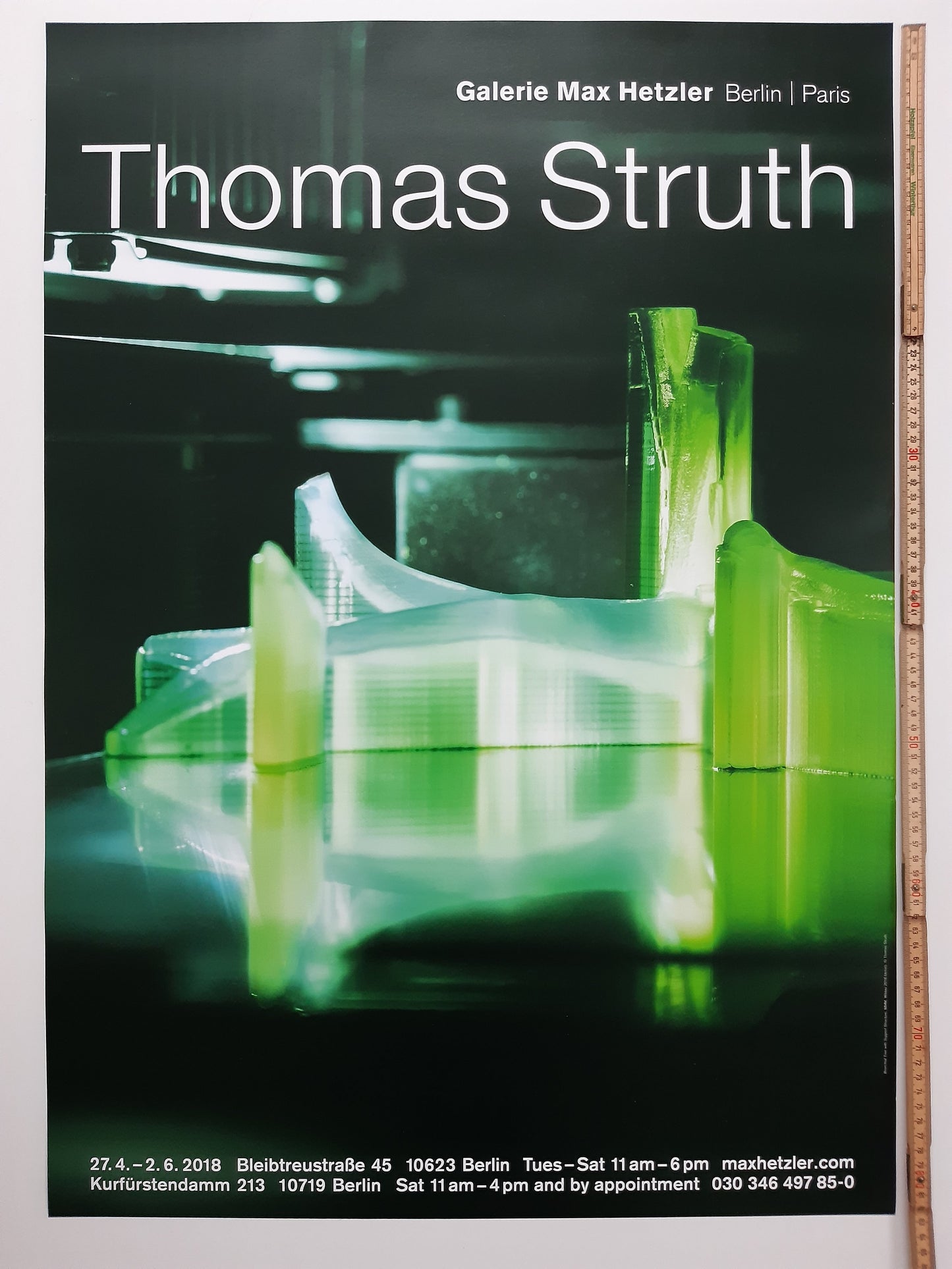 Thomas Struth art exhibition poster - 23.2"×33.1" (59×84cm)