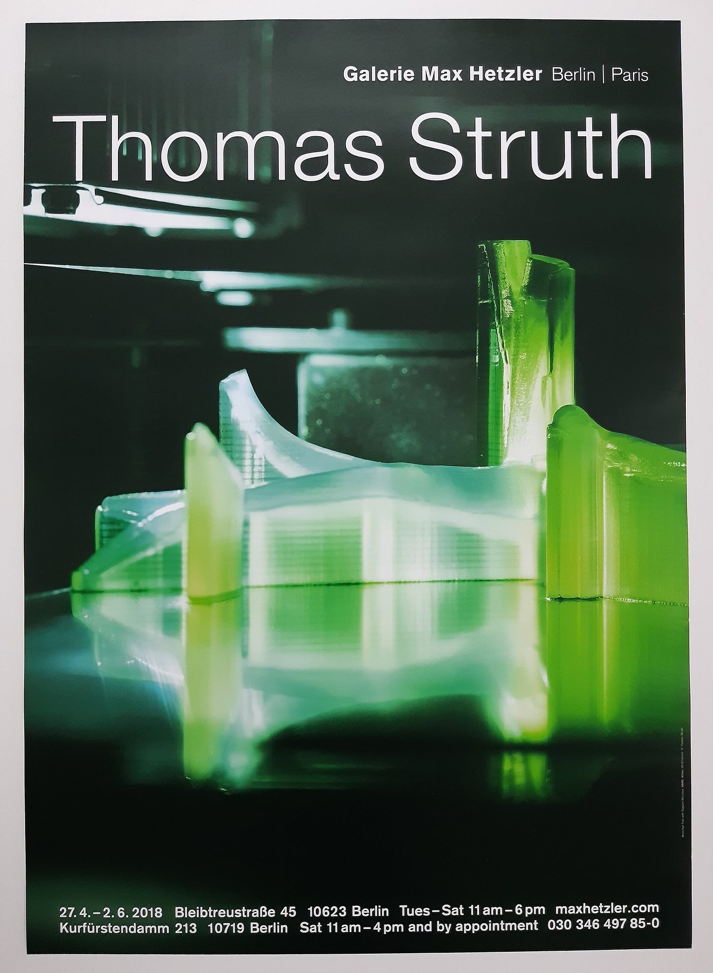 Thomas Struth art exhibition poster - 23.2"×33.1" (59×84cm)