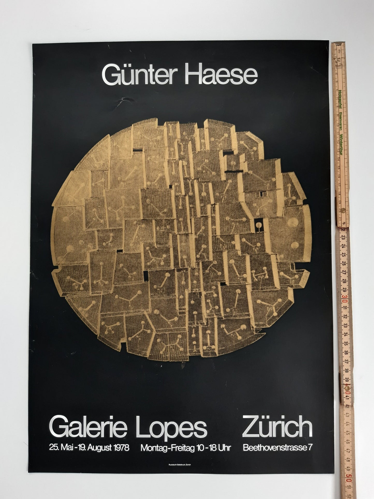 Günter Haese original art exhibition poster - 13.8"×19.7" (35×50cm)