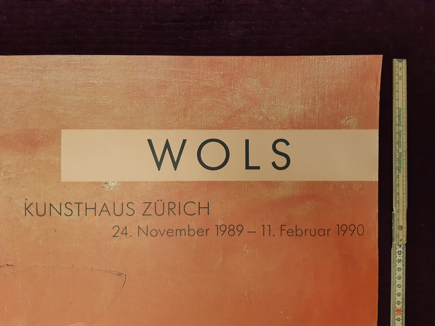 WOLS original art exhibition poster - 35.4"×50.4" (90×128cm)