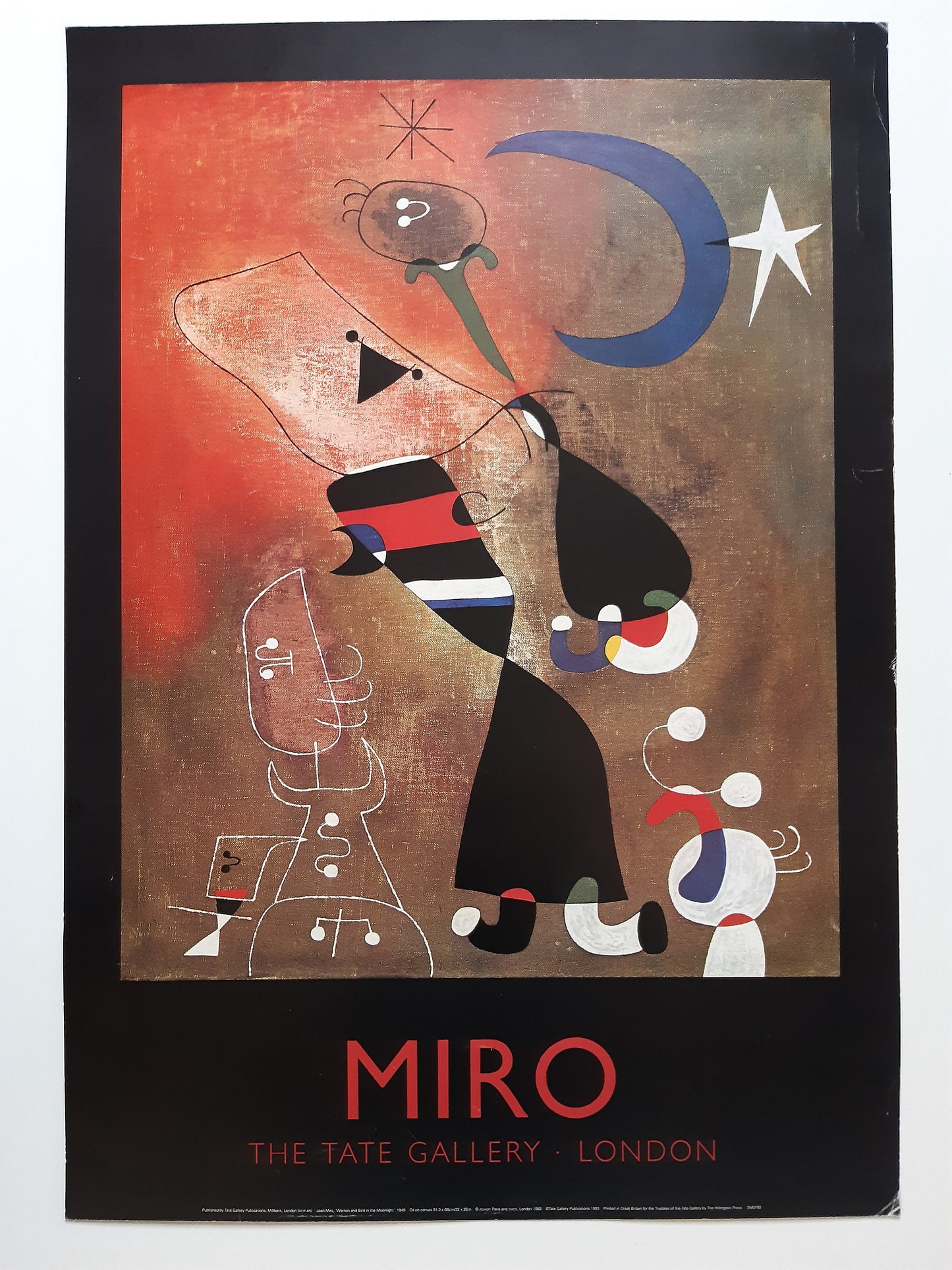 Miro vintage Tate Gallery art print - 19.9"×28.7" (50.5×73cm)