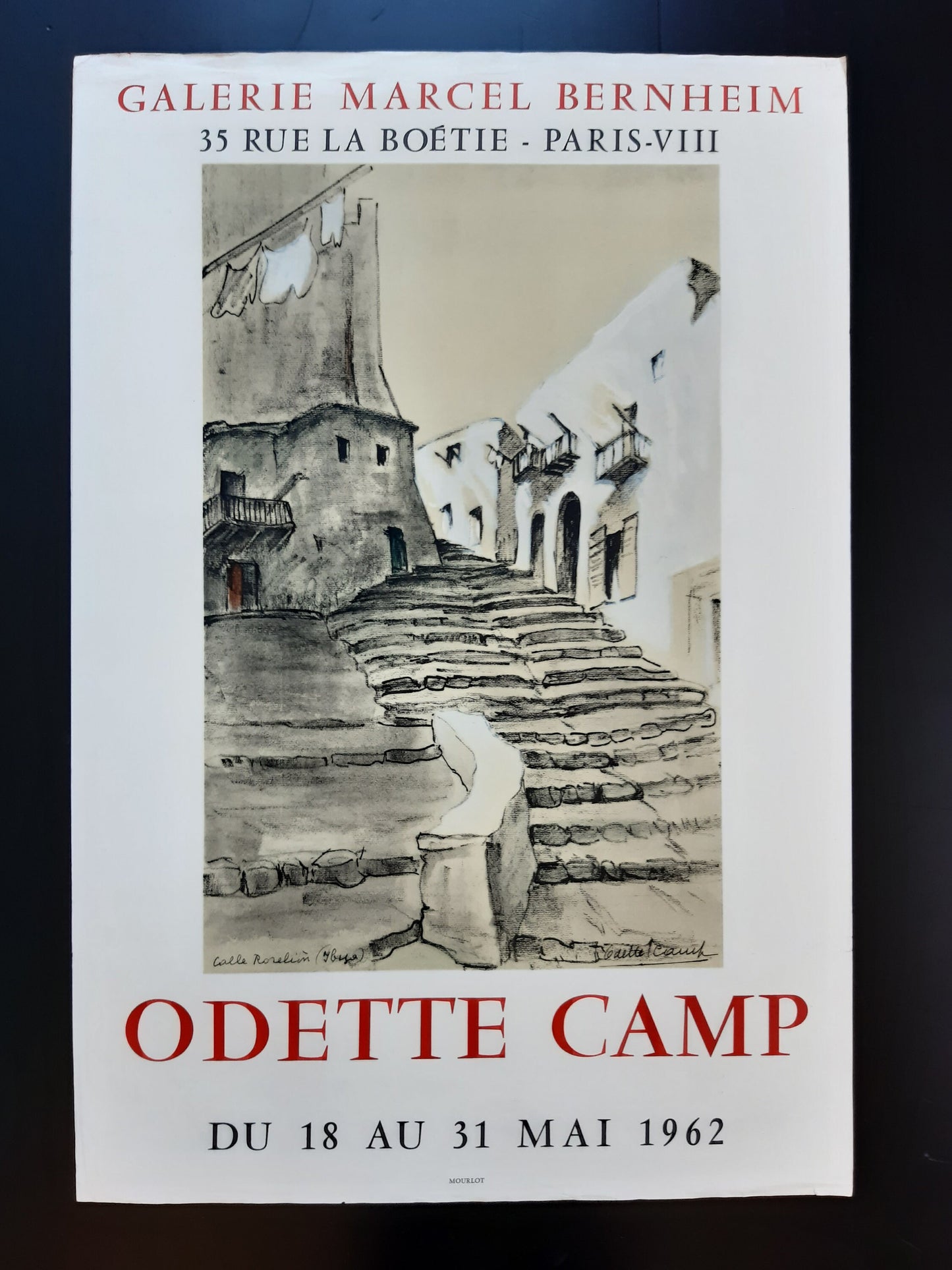 Odette Camp original art poster - 17.5"×26.0" (44.5×66cm)