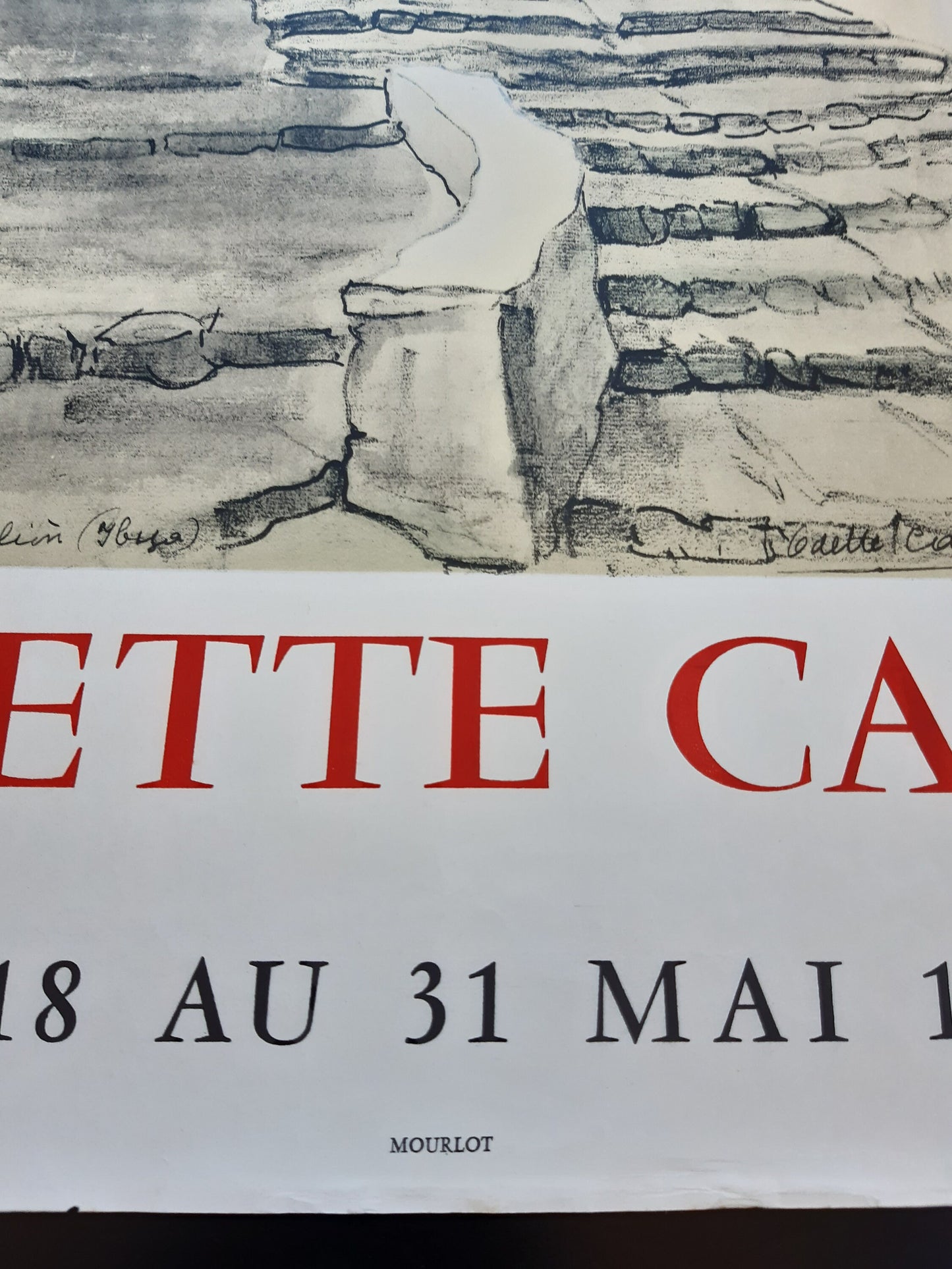 Odette Camp original art poster - 17.5"×26.0" (44.5×66cm)