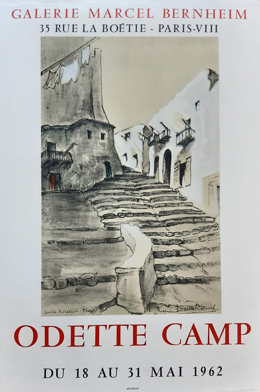 Odette Camp original art poster - 17.5"×26.0" (44.5×66cm)