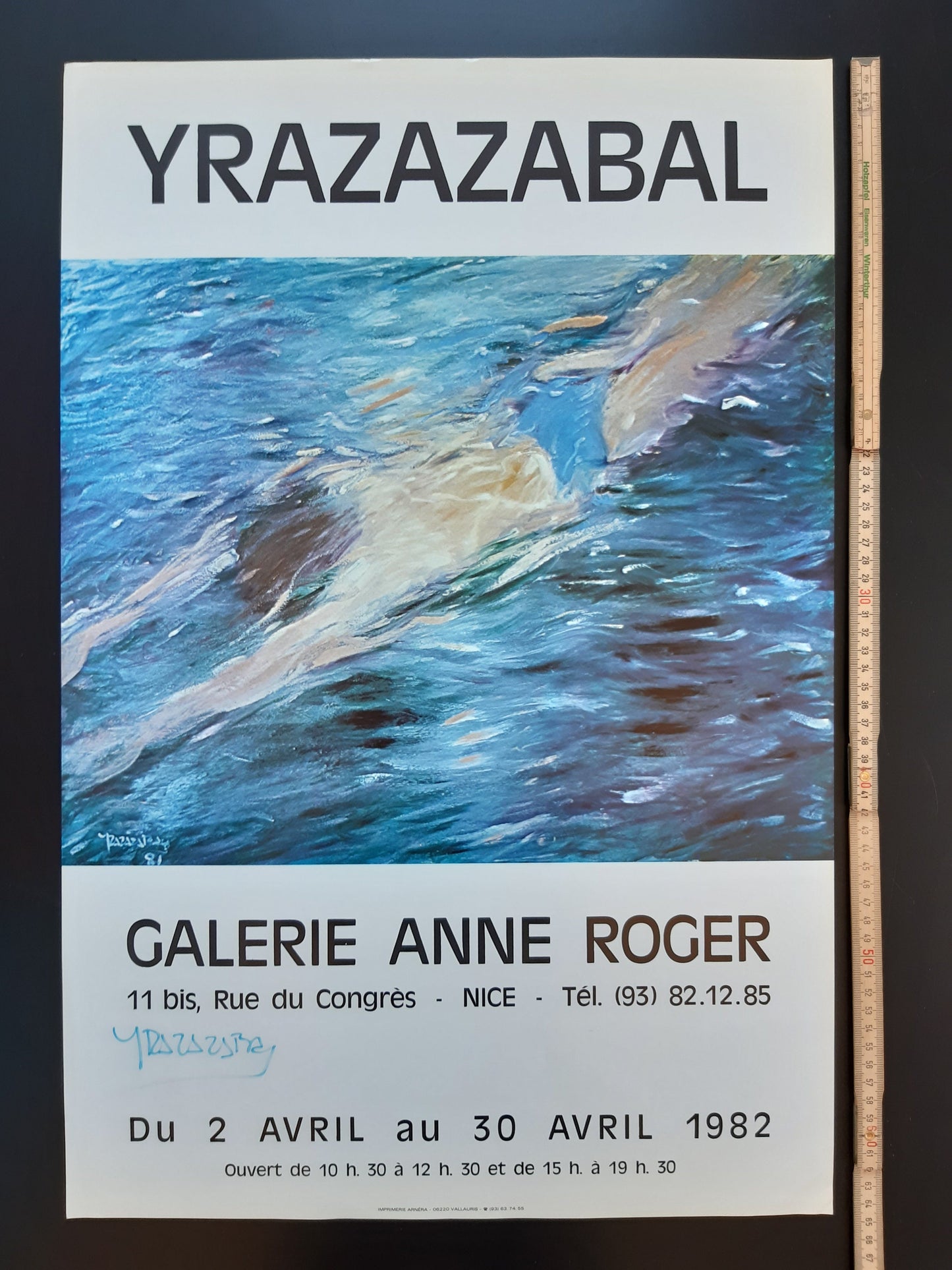 Yrazazabal signed original art poster - 16.9"×25.6" (43×65cm)
