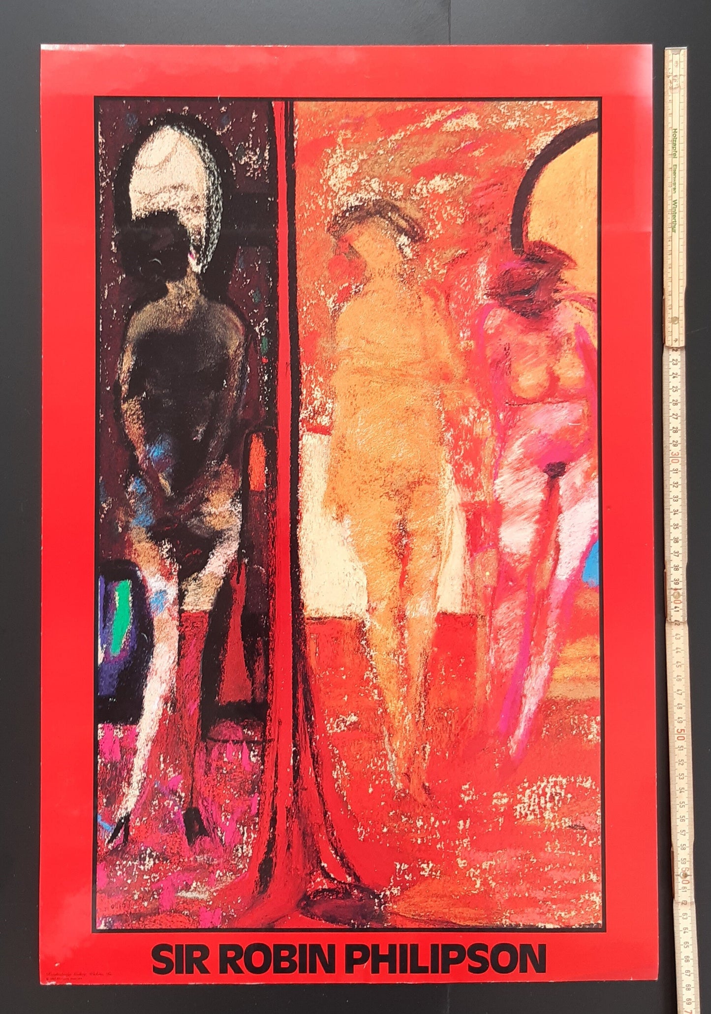 Robin Philipson original exhibition poster - 17.7"×26.8" (45×68cm)
