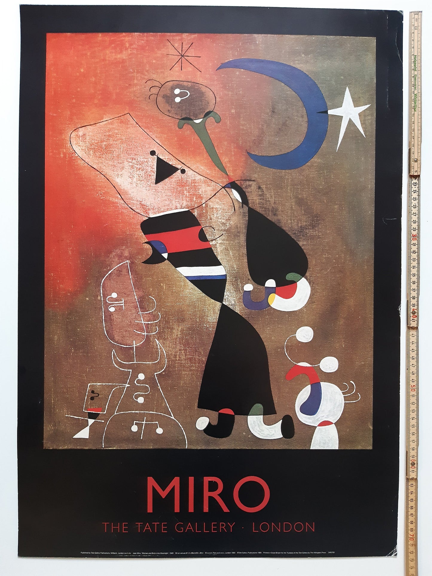 Miro vintage Tate Gallery art print - 19.9"×28.7" (50.5×73cm)