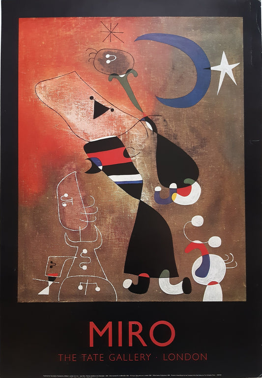 Miro vintage Tate Gallery art print - 19.9"×28.7" (50.5×73cm)