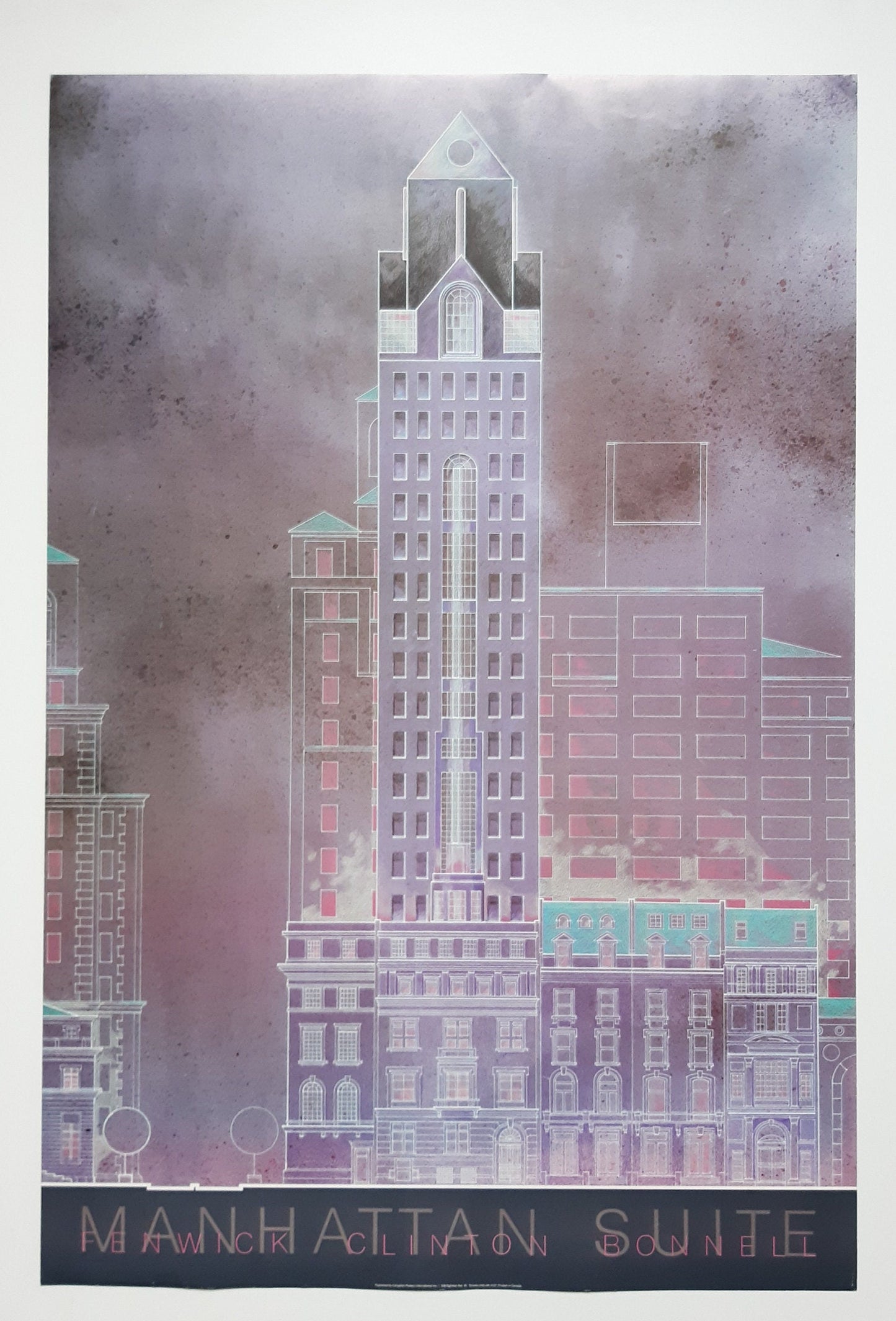 Fenwick Clinton Bonnell Manhattan Suite art poster - 24.0"×35.8" (61×91cm)
