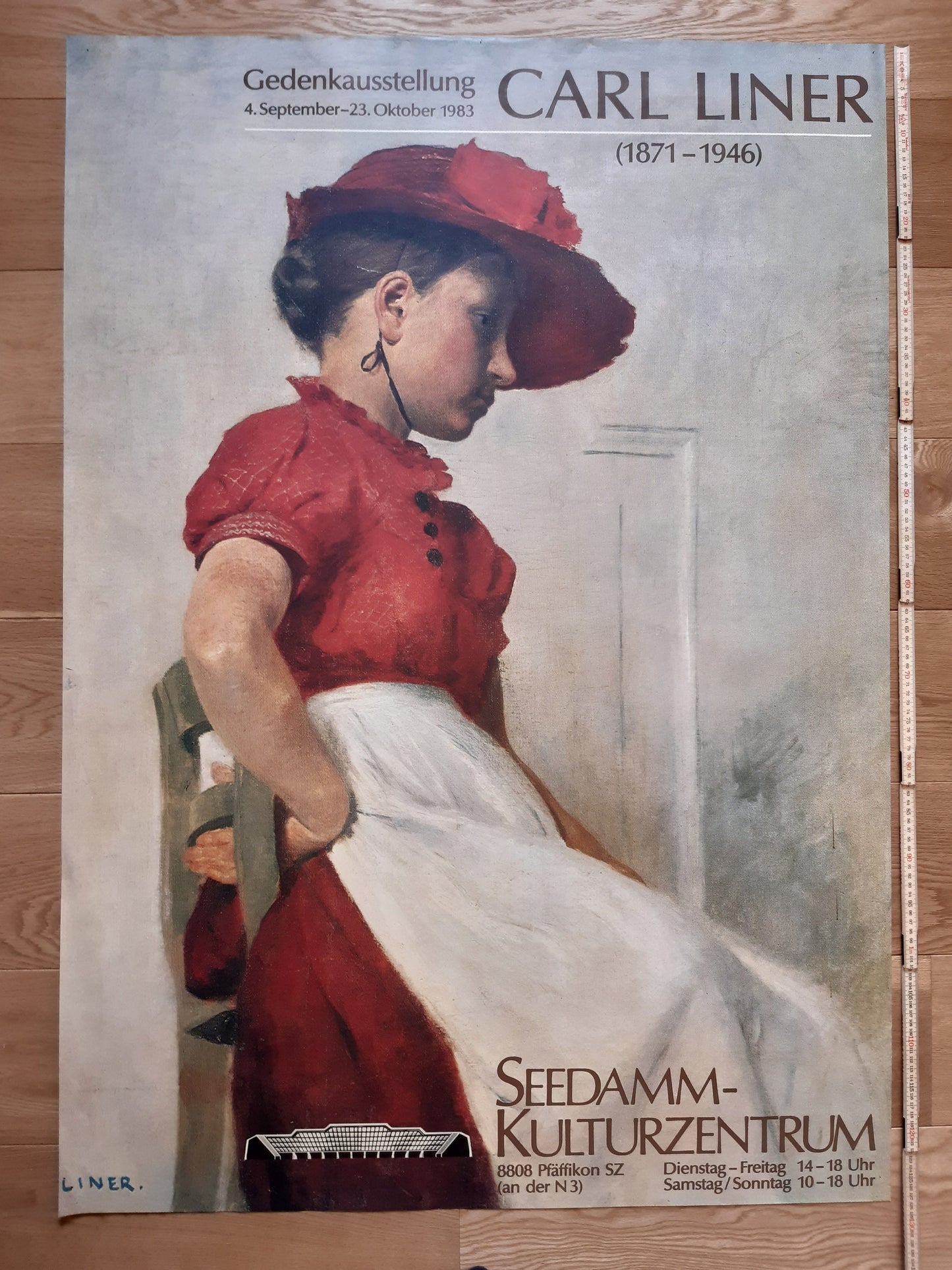 Carl Liner original art exhibition poster - 35.2"×50.4" (89.5×128cm)