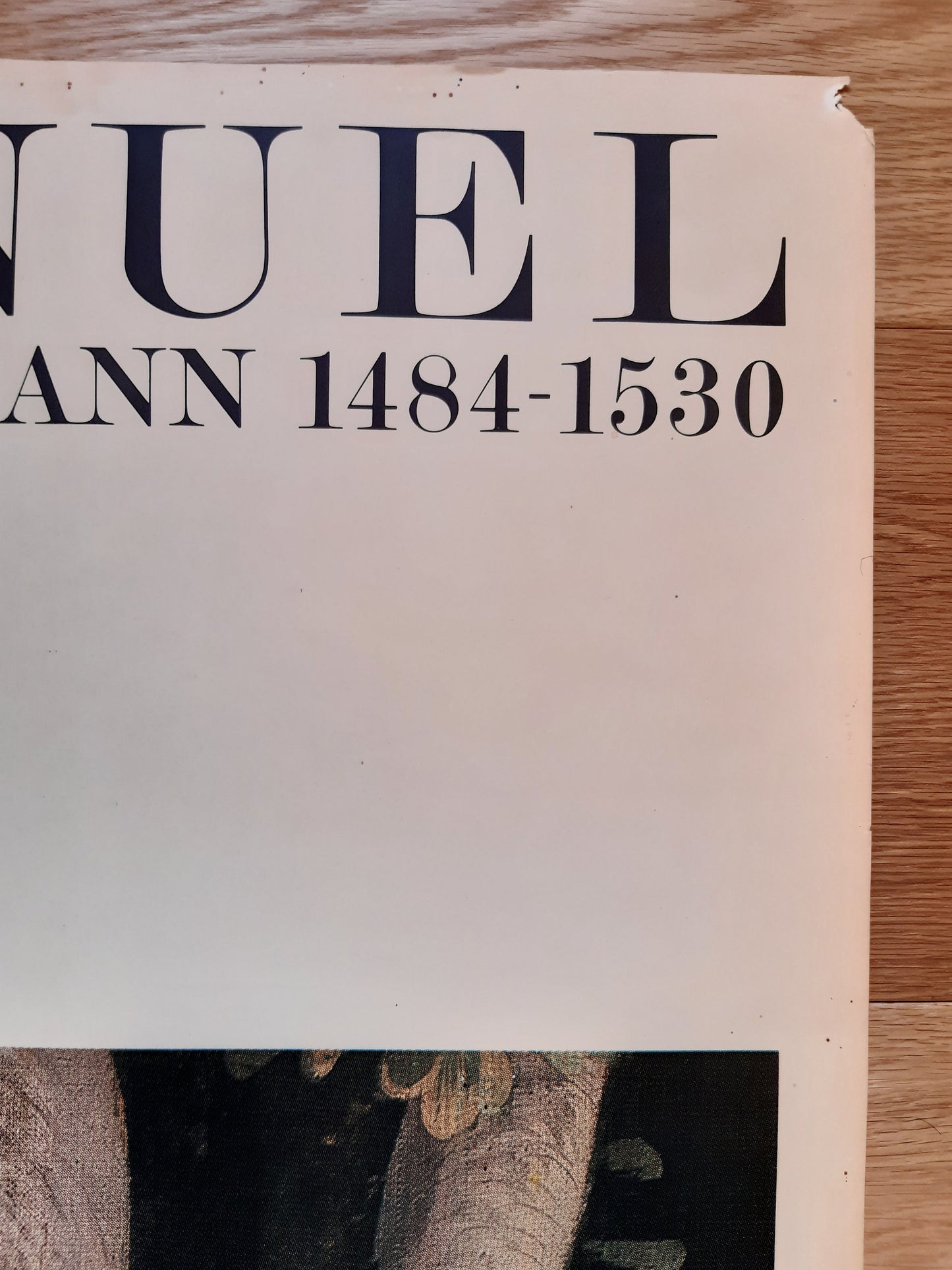 Niklaus Manuel original vintige art exhibition poster - 35.2"×50.4" (89.5×128cm)