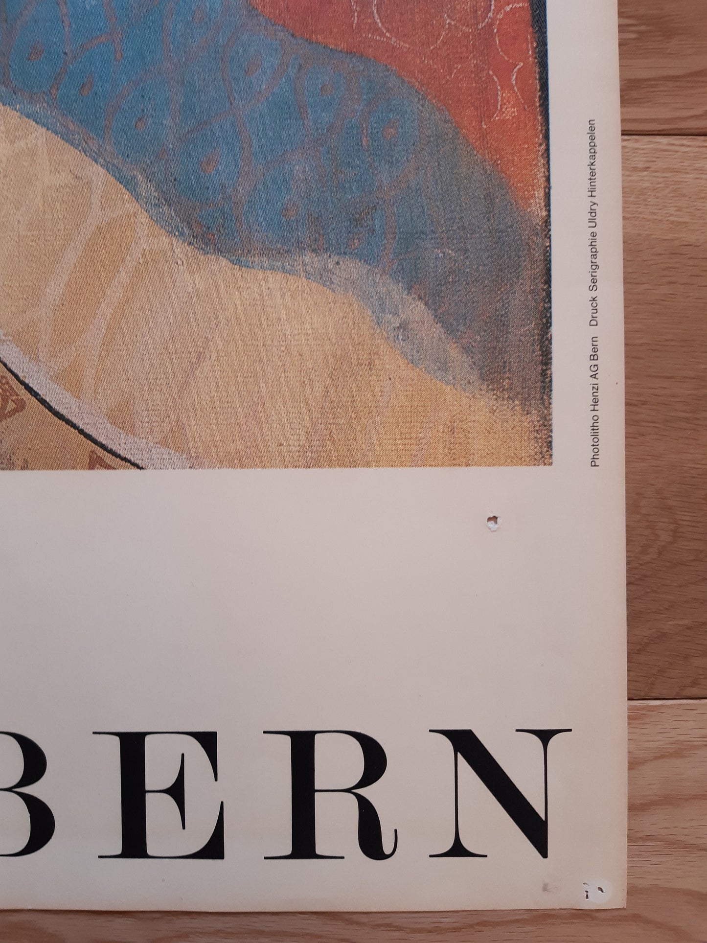 Niklaus Manuel original vintige art exhibition poster - 35.2"×50.4" (89.5×128cm)