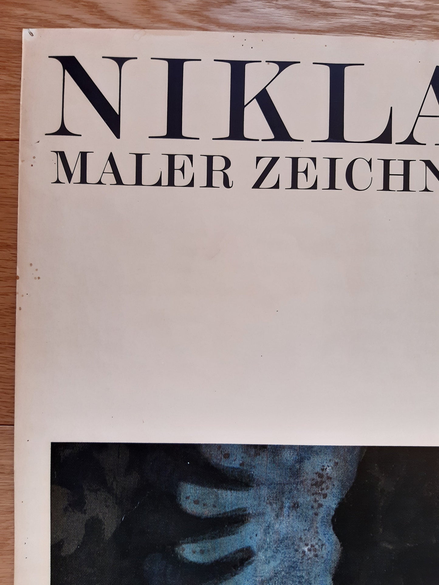 Niklaus Manuel original vintige art exhibition poster - 35.2"×50.4" (89.5×128cm)