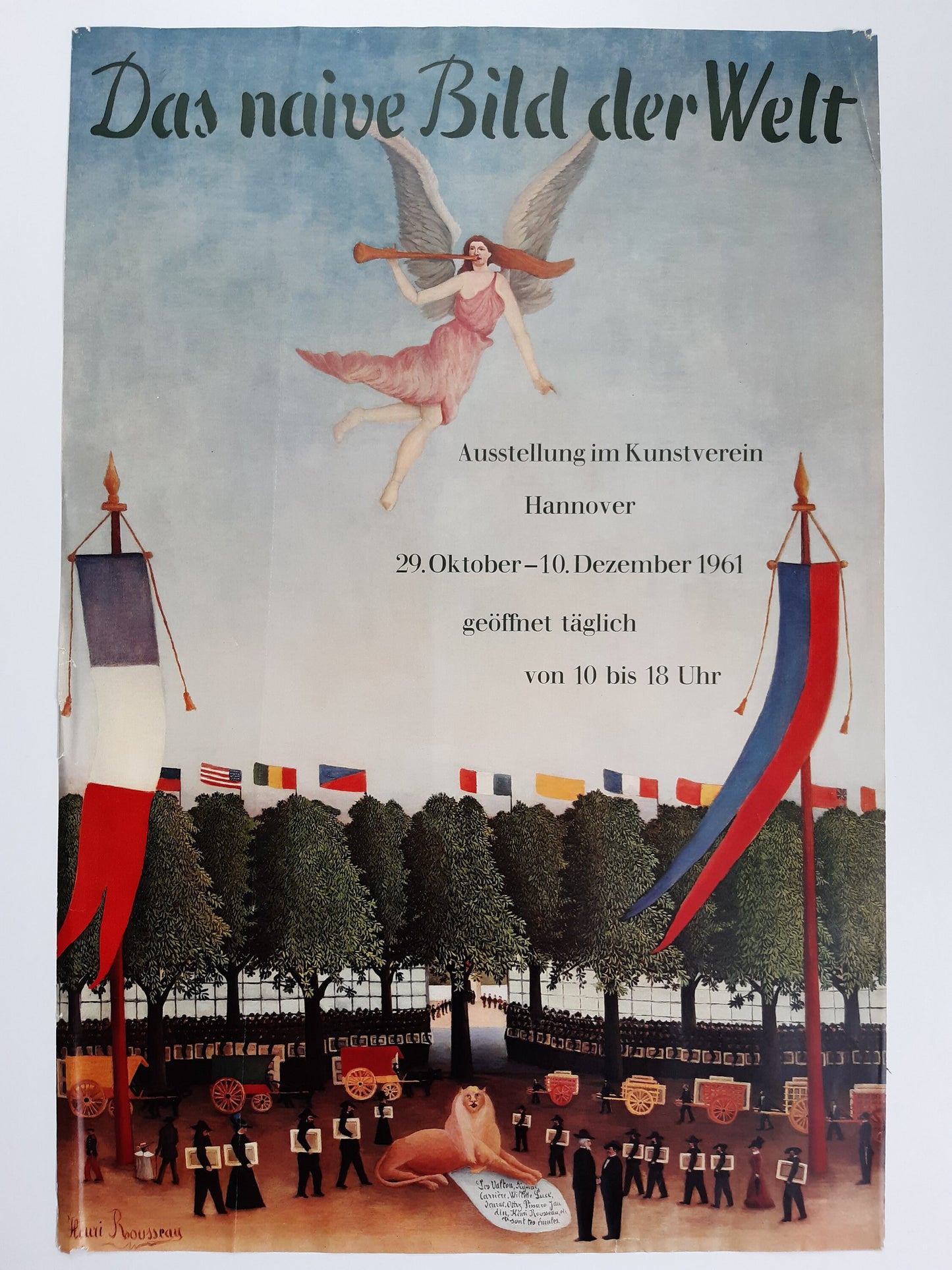 Henri Rousseau vintage original art poster - 22.2"×33.1" (56.5×84cm)