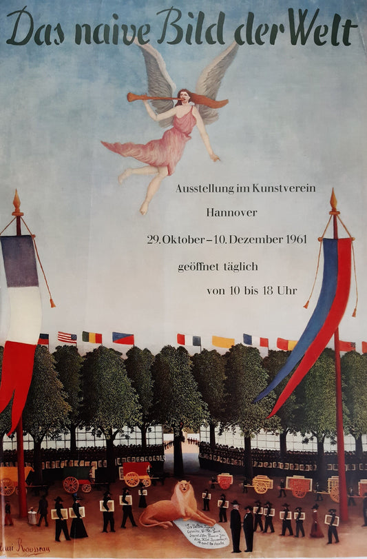 Henri Rousseau vintage original art poster - 22.2"×33.1" (56.5×84cm)