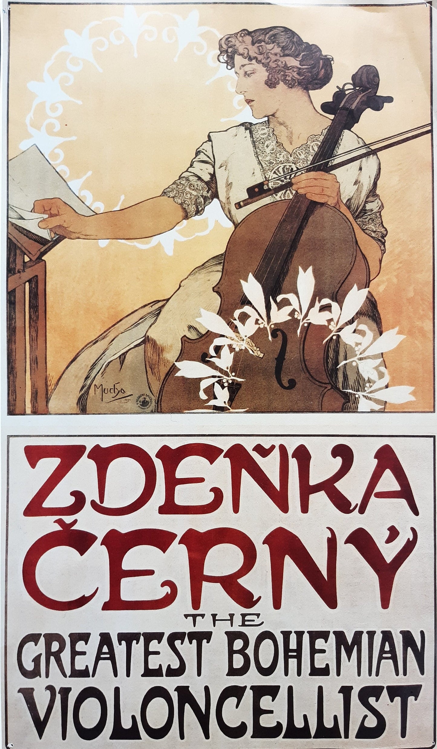 Alphonse Mucha art print - 10.6"×18.5" (27×47cm)