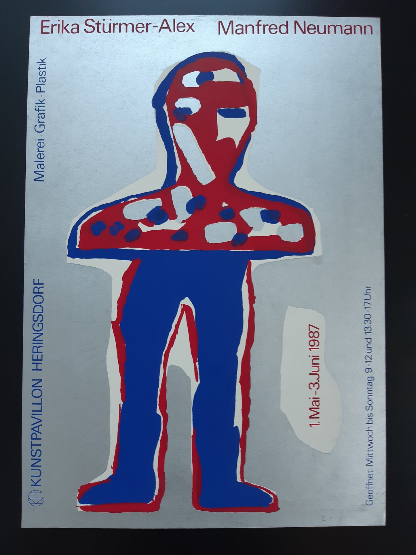 Stürmer / Neumann original art exhibition poster hand signed - 16.3"×23.6" (41.5×60cm)