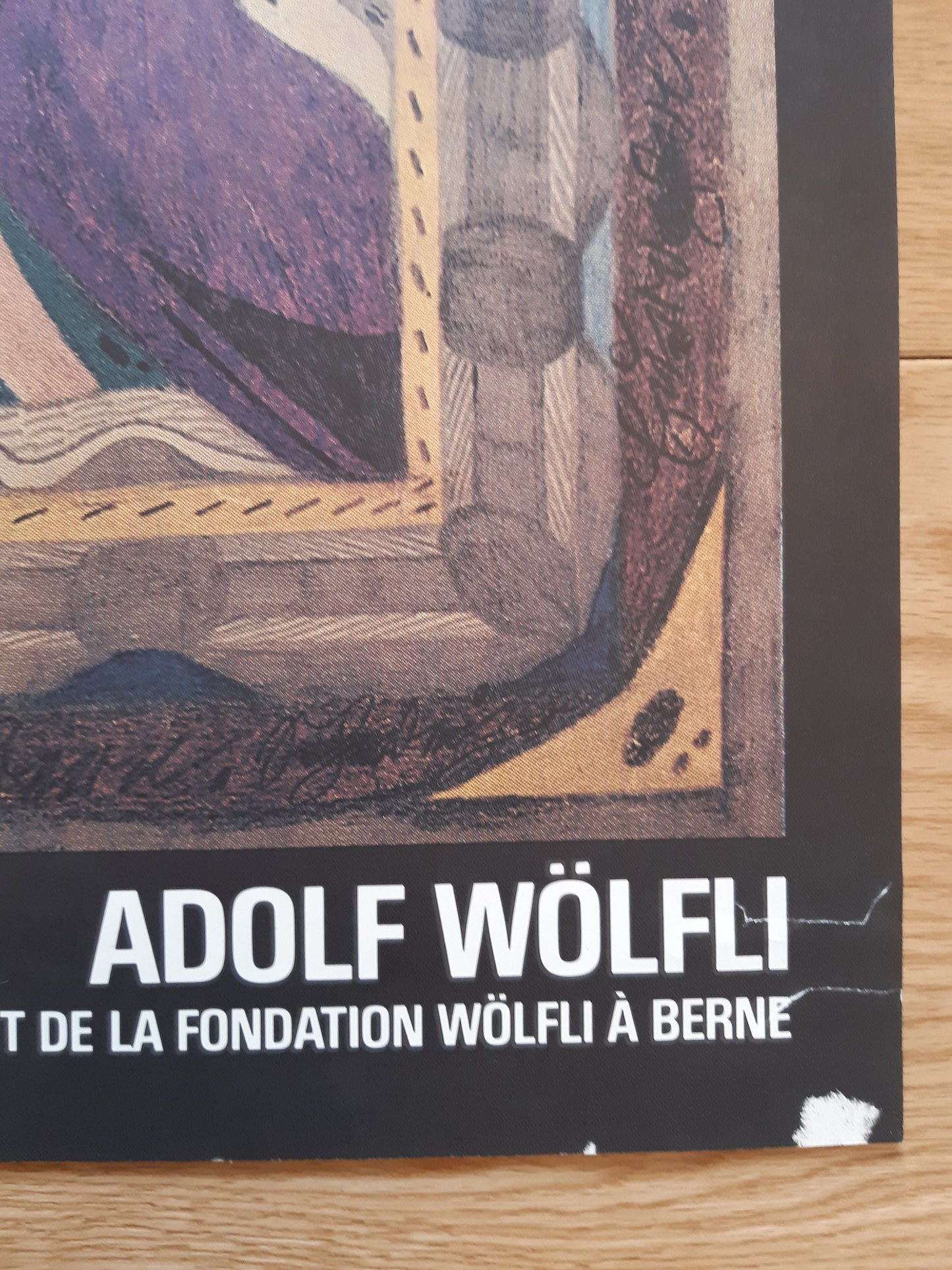 Adolf Wölfli original art exhibition poster - 35.2"×49.2" (89.5×125cm)
