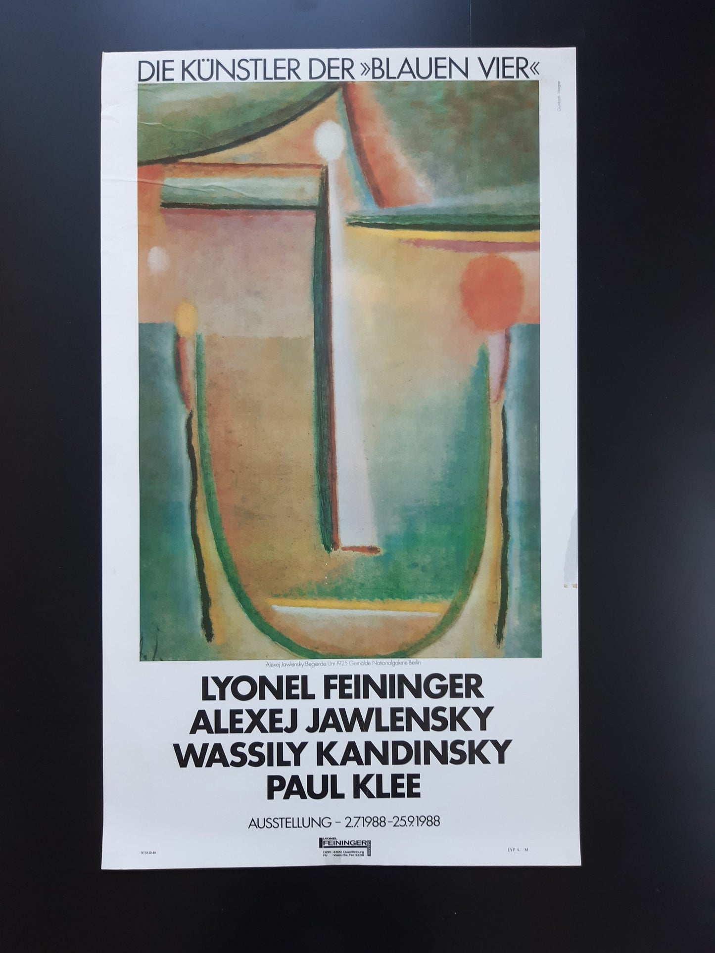 Alexej Jawlensky art exhibition poster - 18.1"×31.1" (46×79cm)