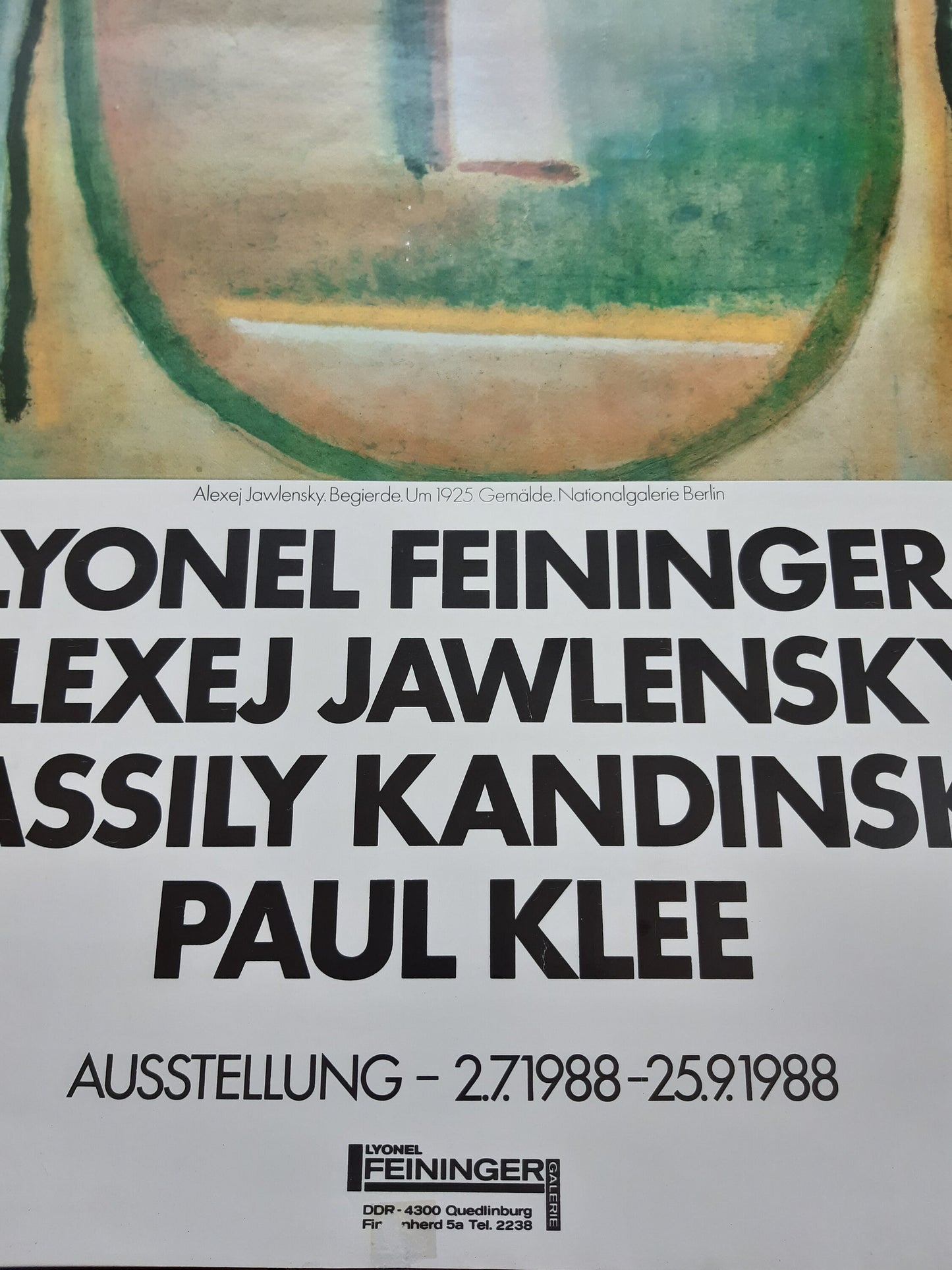 Alexej Jawlensky art exhibition poster - 18.1"×31.1" (46×79cm)