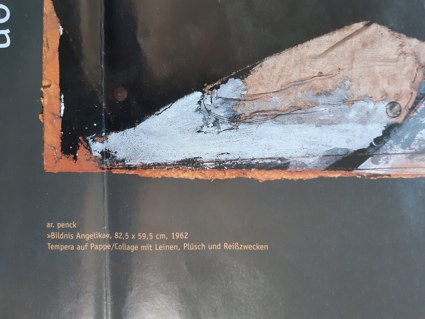 A. R. Penck original art exhibition poster folded - 23.4"×33.1" (59.5×84cm)