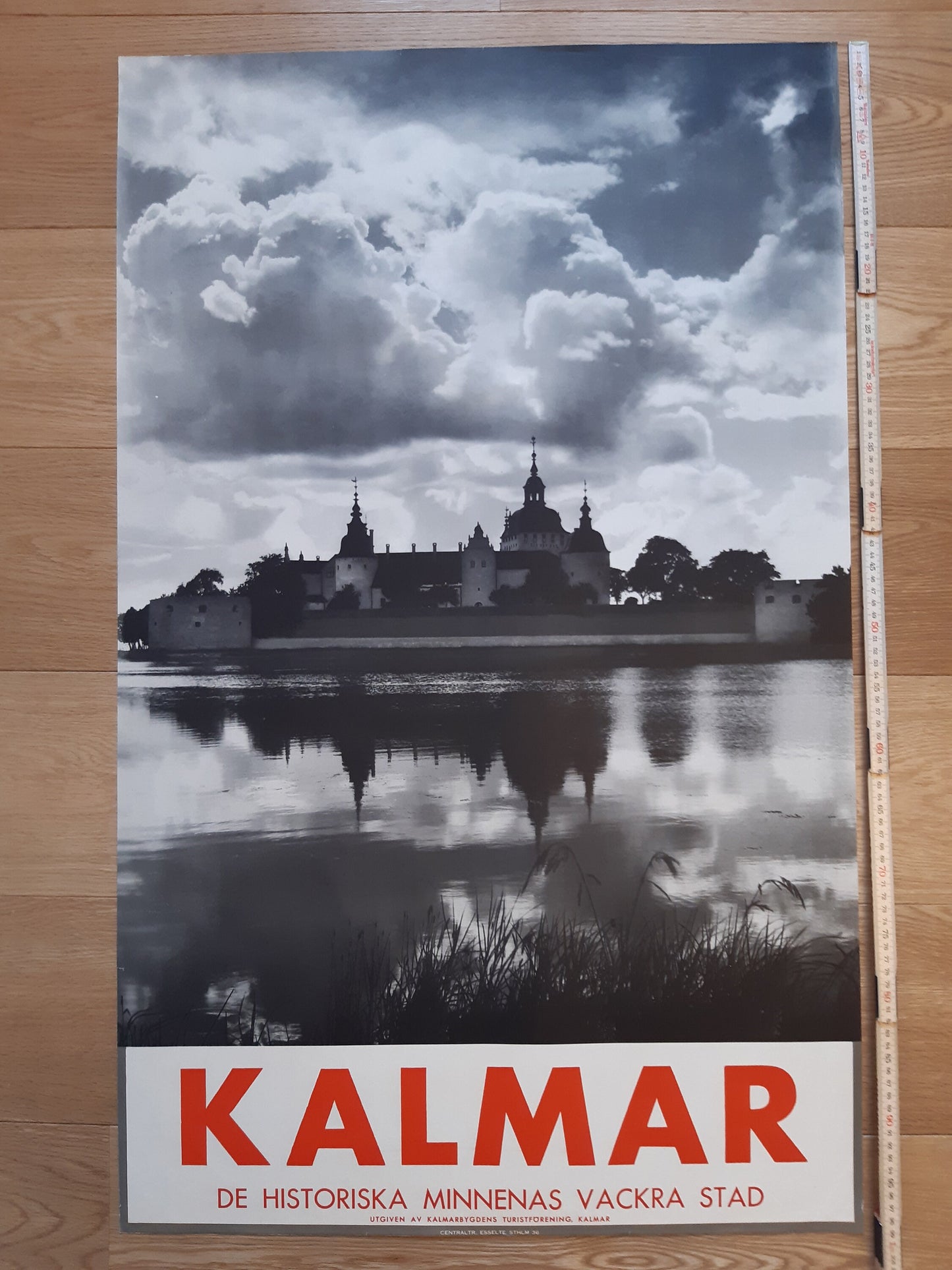 Sweden 1936 vintage travel poster Kalmar Castle - 24.4"×39.4" (62×100cm)