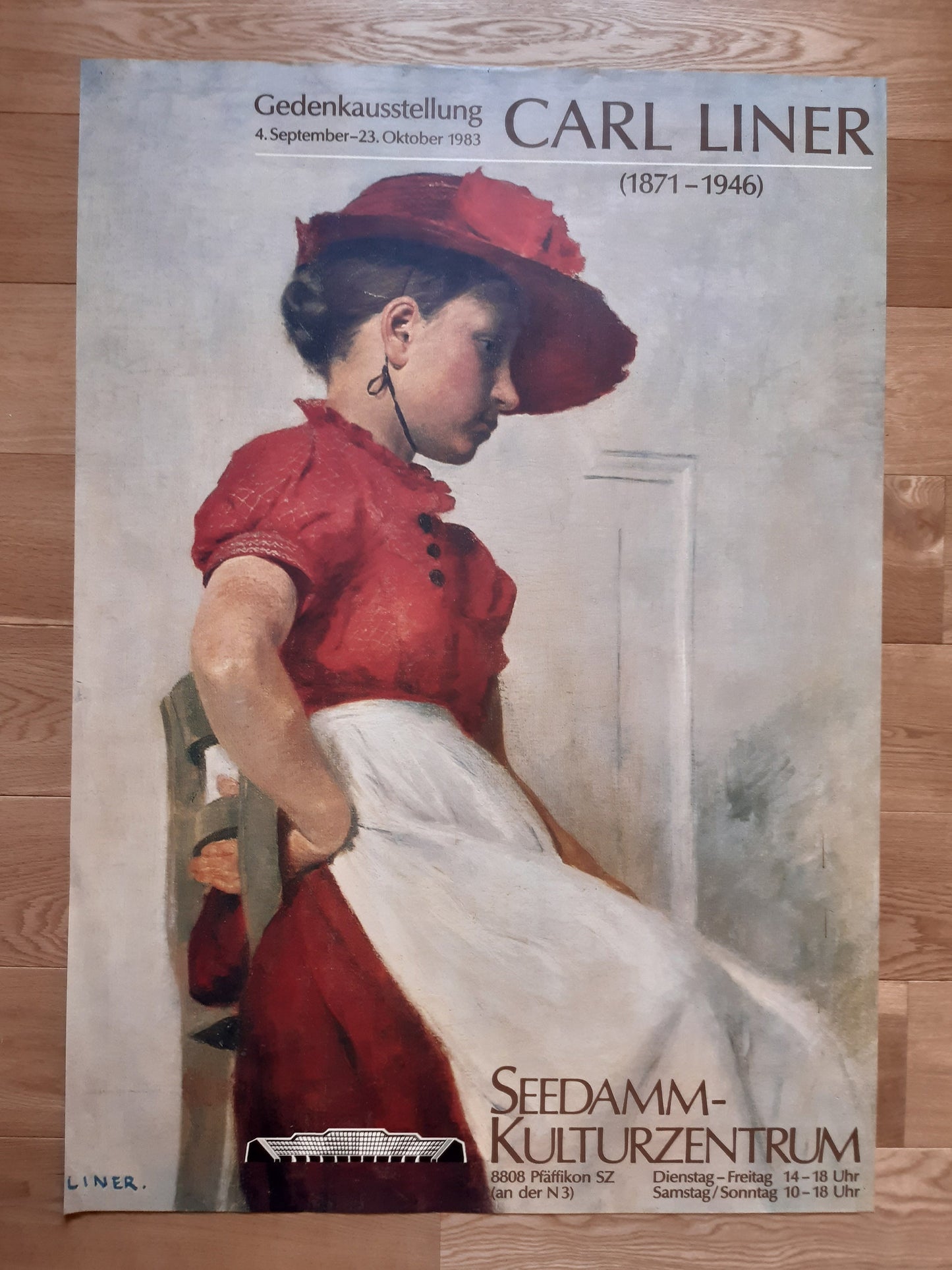 Carl Liner original art exhibition poster - 35.2"×50.4" (89.5×128cm)