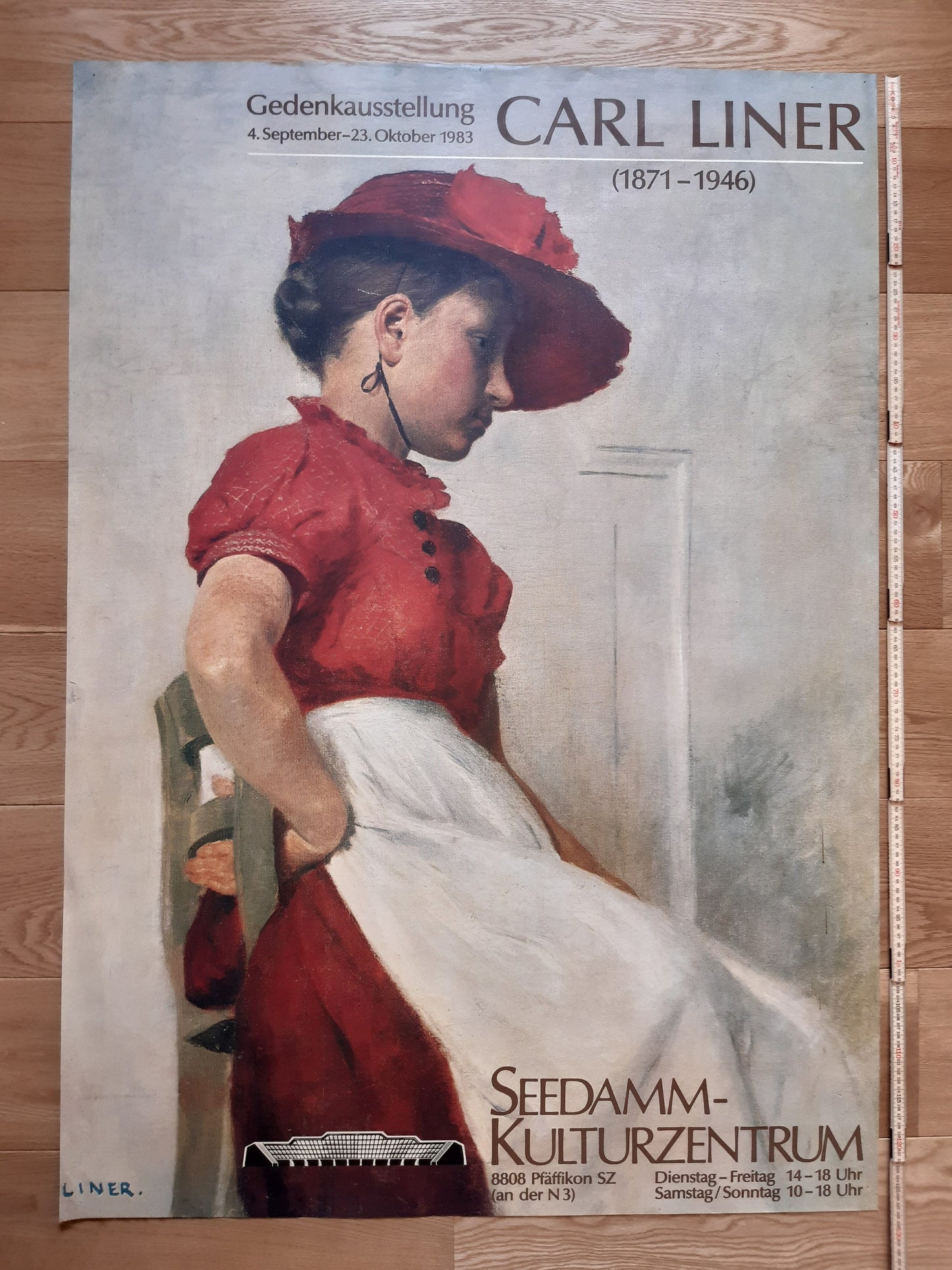 Carl Liner original art exhibition poster - 35.2"×50.4" (89.5×128cm)