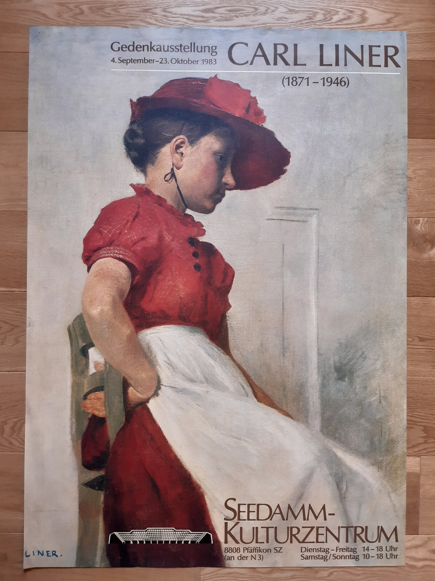 Carl Liner original art exhibition poster - 35.2"×50.4" (89.5×128cm)