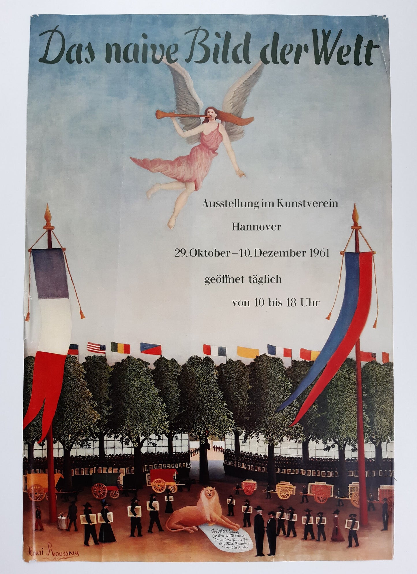 Henri Rousseau vintage original art poster - 22.2"×33.1" (56.5×84cm)