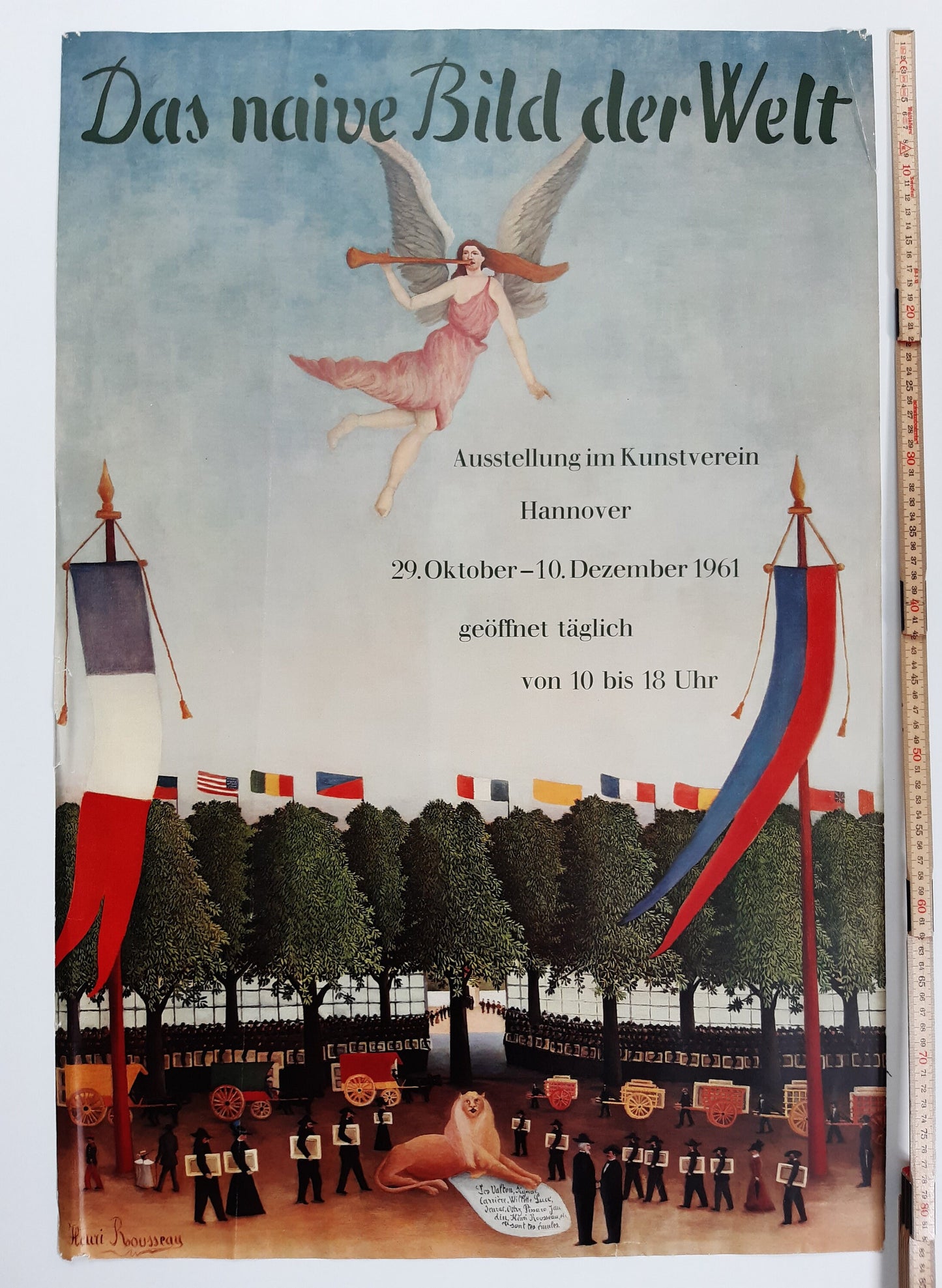 Henri Rousseau vintage original art poster - 22.2"×33.1" (56.5×84cm)